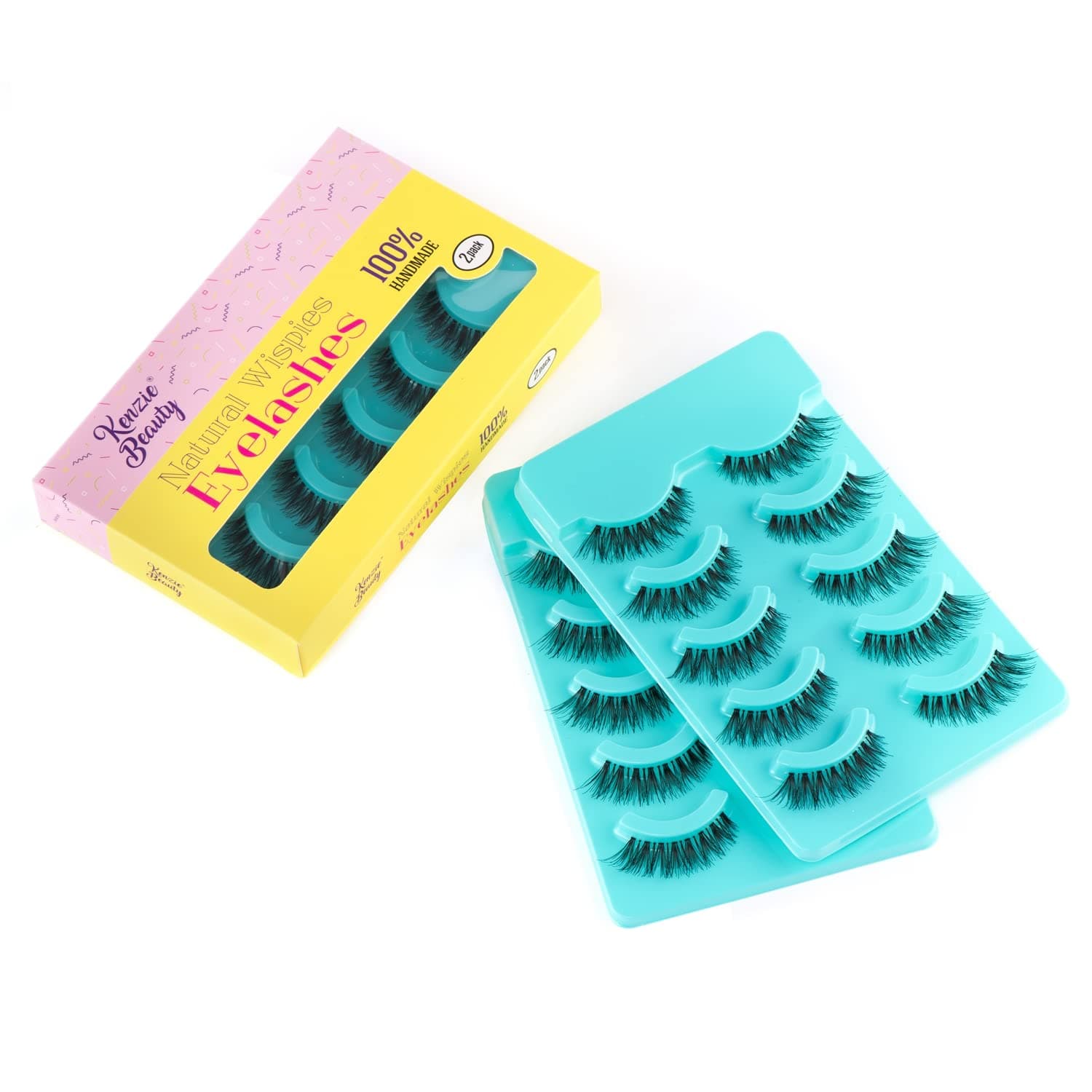Demi Wispies Eyelashes, False Lashes Natural - 120, Black, 2 Pack (5 Pairs per Pack)