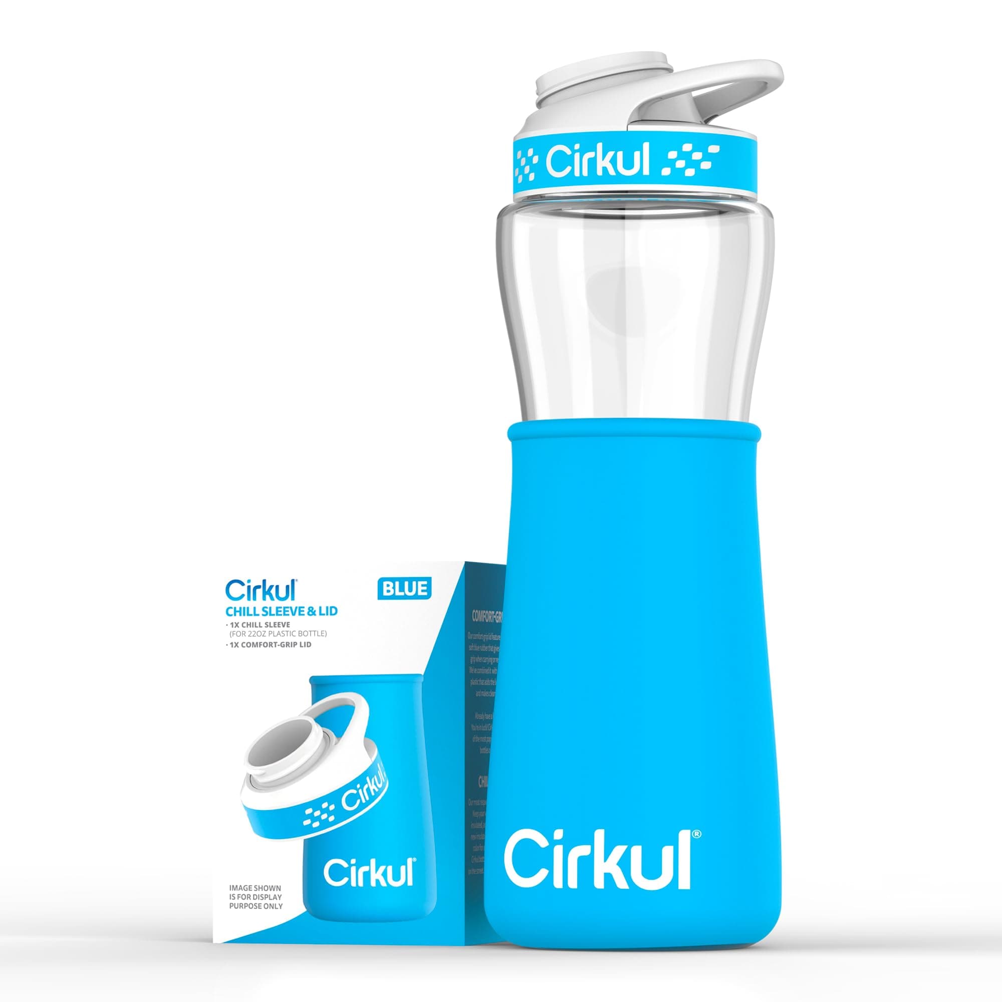 Chill Sleeves and Lids for 22oz. Plastic Bottle