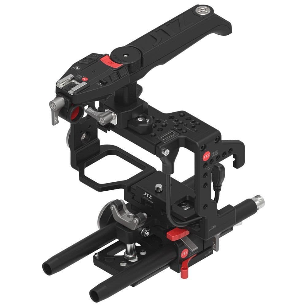 JTZ DP30 JL-JS7 Camera Cage Rig with 15mm Rail Rod Baseplate,Top Handle for SONY A9 A7III A7RIII A7SIII Cameras