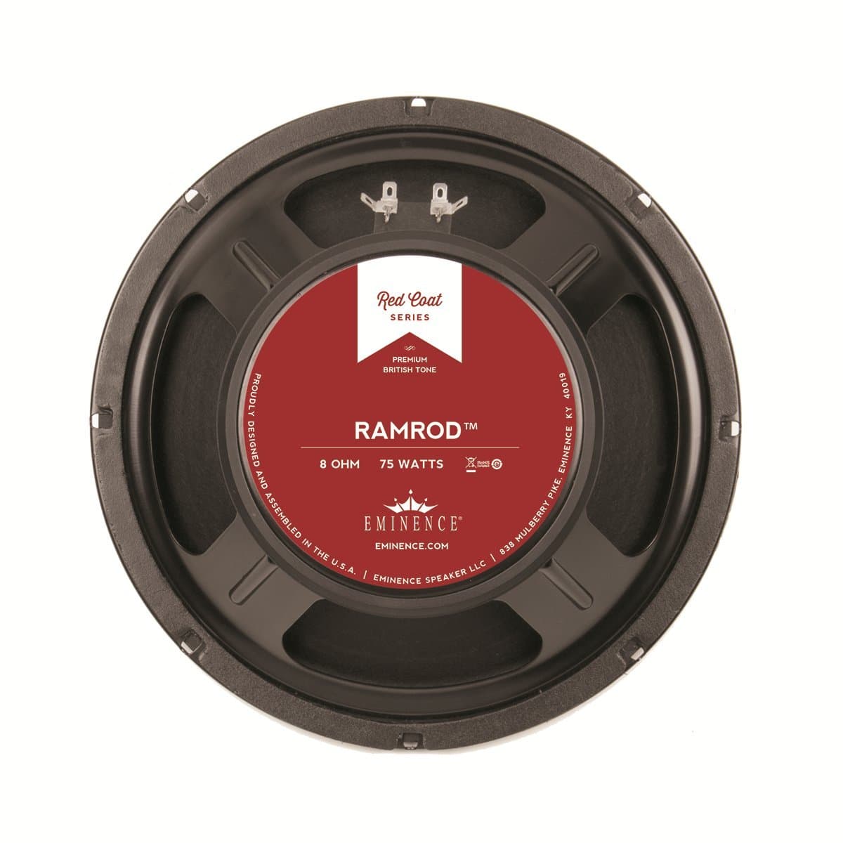 Red Coat Ramrod 10" Guitar Speaker, 75 Watts at 8 Ohms