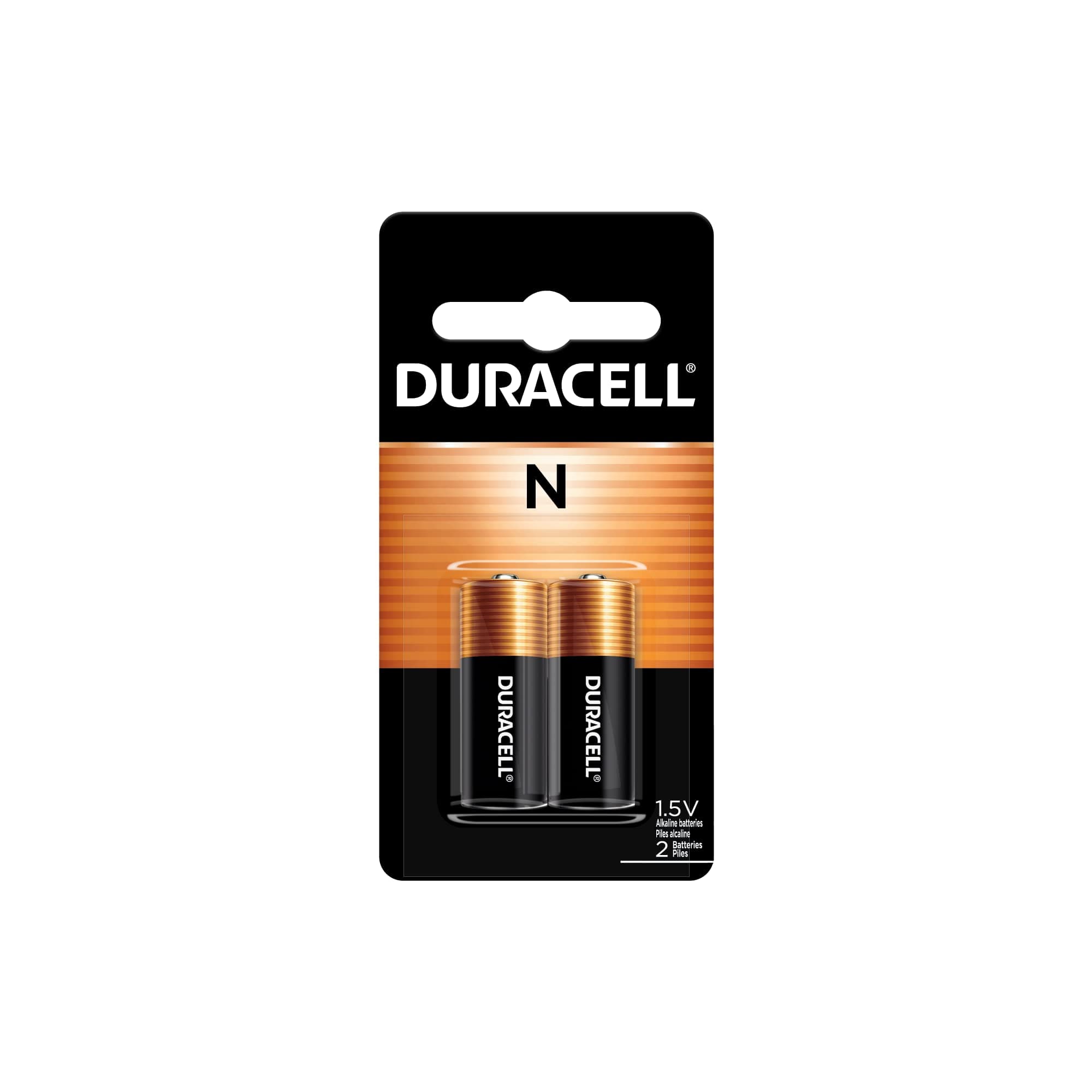 N 1.5V Alkaline Battery, 2 Count Pack, Long-Lasting for Key Fobs, GPS Trackers, and More