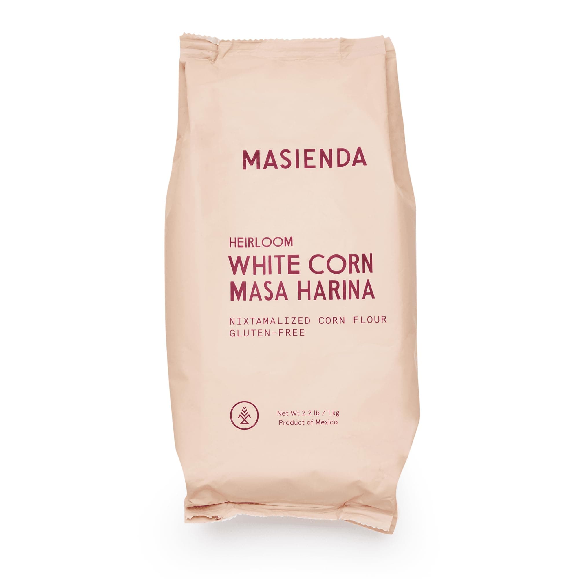 Heirloom White Corn Masa Harina/Flour 2.2 LB (Pack of 2) - Nixtamalized Corn Flour Perfect for Corn Tortillas, Tamales, Tostadas, Pupusas, Arepas and More. Gluten-Free, Non-GMO, Preservative-Free.
