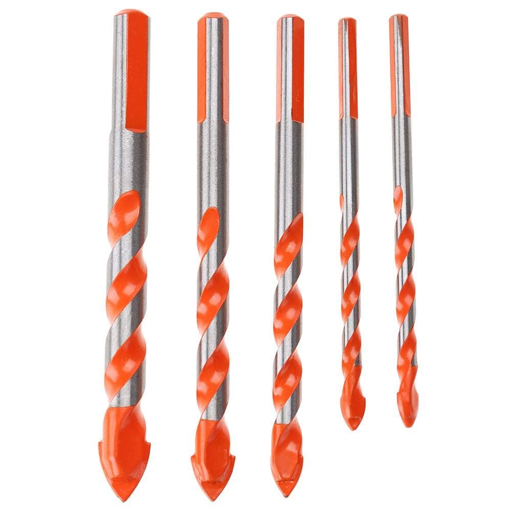 5Pcs Tile Bit Ceramic Drill Bit Wall Drill Bit for Hand Electric Drill