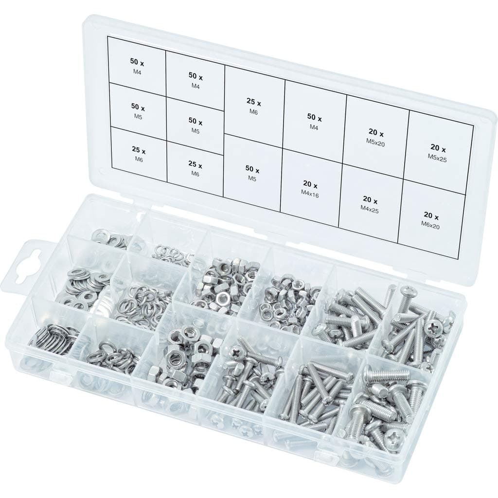 KS TOOLS Ball Head Machine Screws Assortment, Metric, 475 pcs