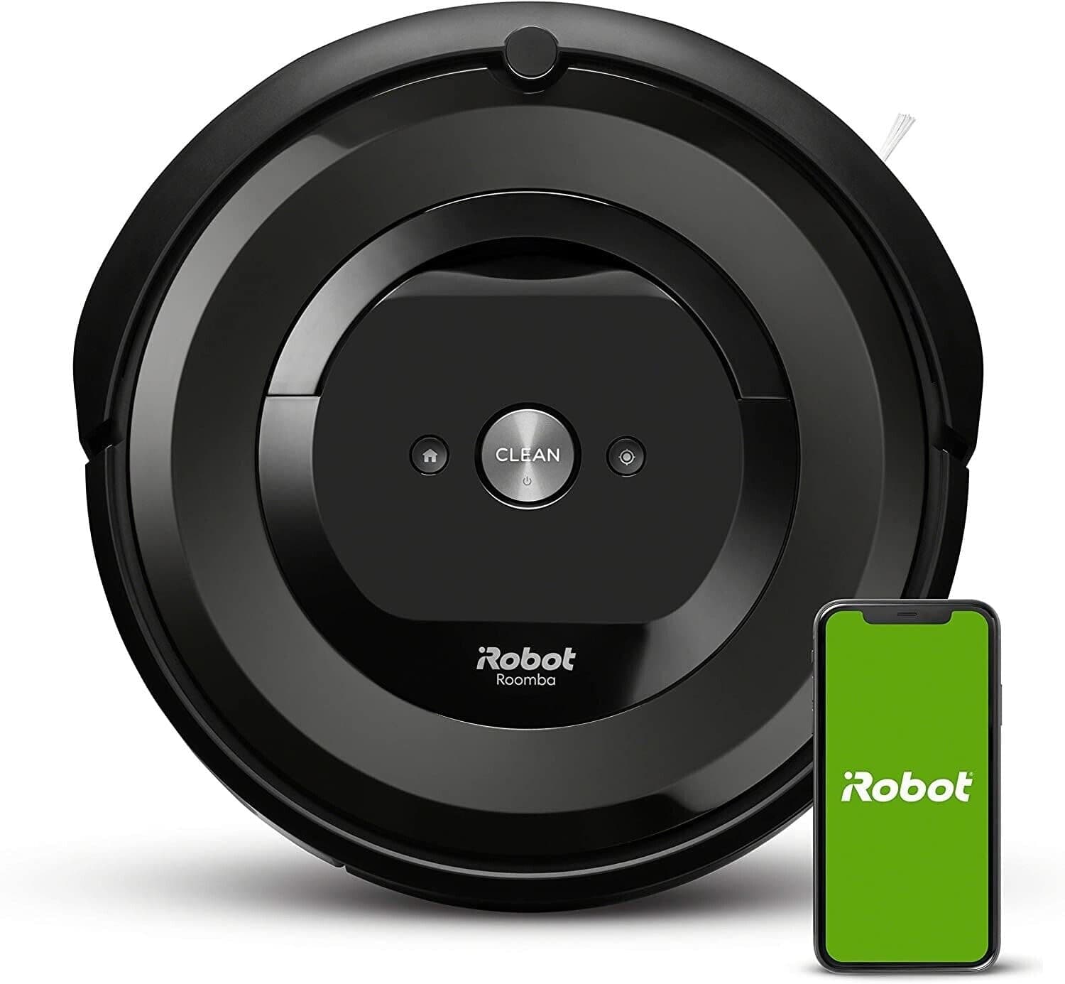 iRobot Roomba E5 (5150) Robot Vacuum - Wi-Fi Connected, Compatible with Alexa, Ideal for Pet Hair, Carpets, Hard, Self-Charging Robotic Vacuum, Black (Renewed)