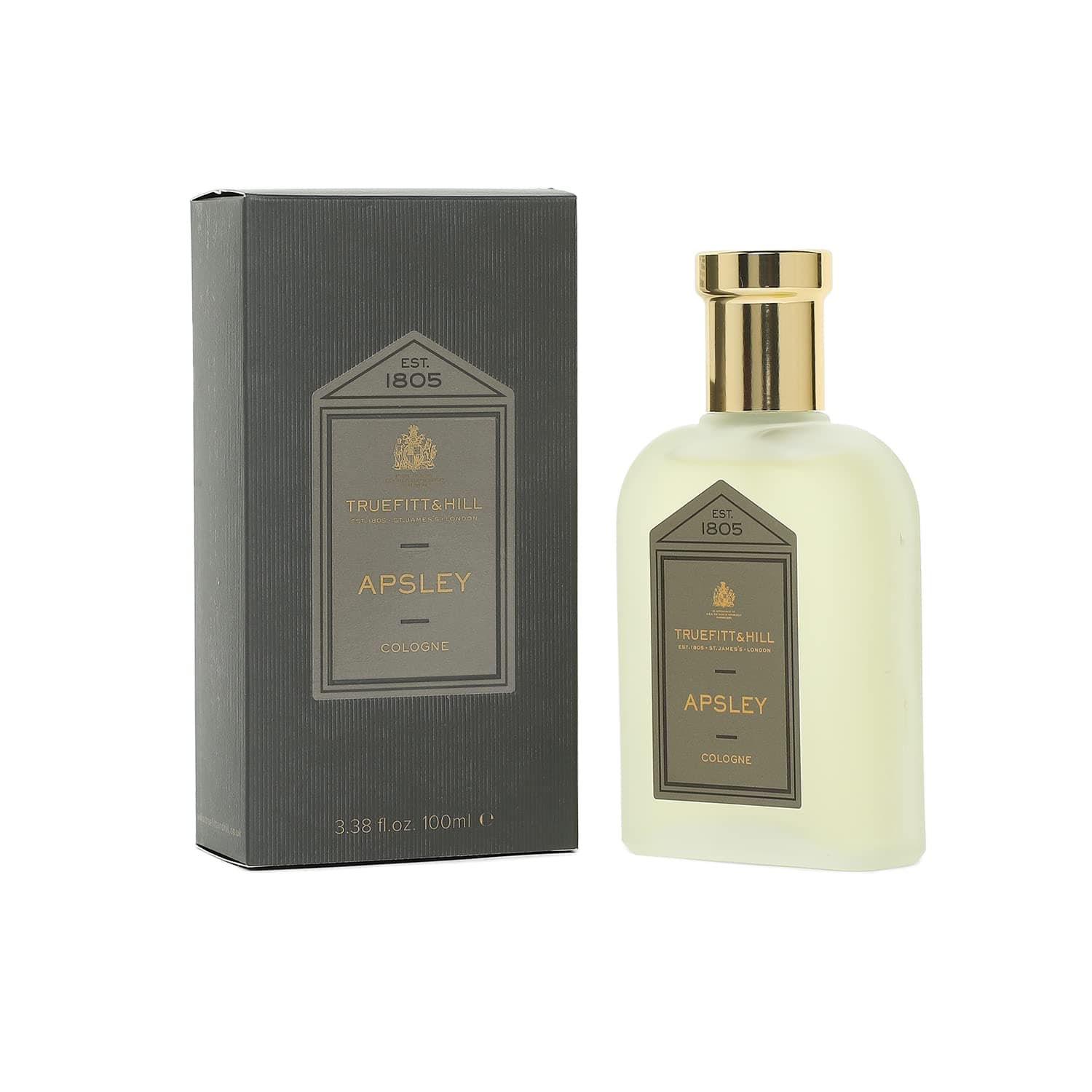 Truefitt & Hill Apsley Cologne Perfume For Men 100ML | Fresh Aromatic Musculin and Timeless Scent | Overnotes of Woody Vertivert and Grapefruit