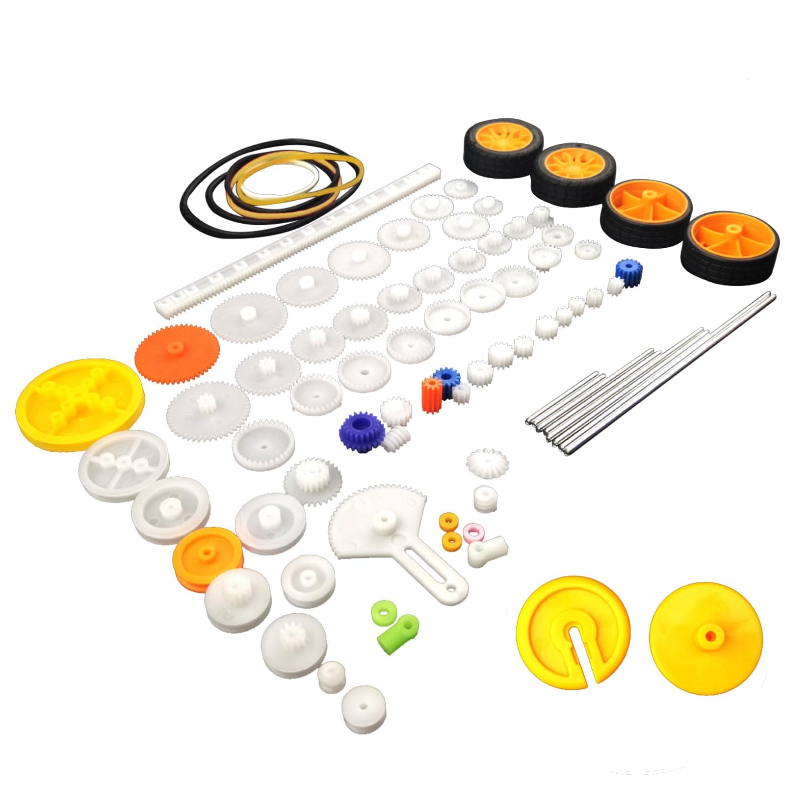 EUDAX 82 Pieces Plastic Gear Package Kit for Toy