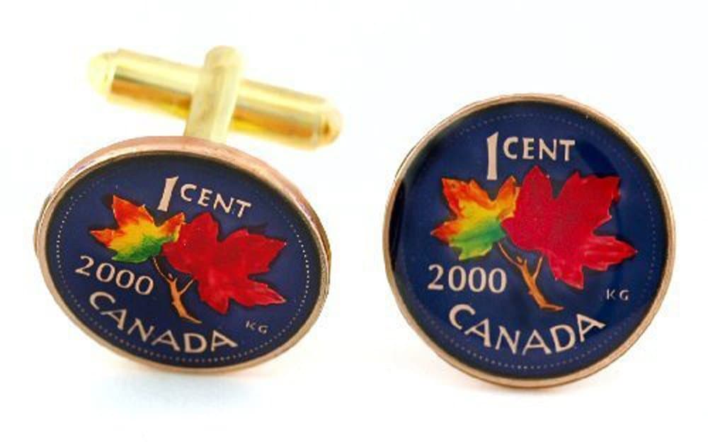 Canadian Penny Coin Cufflinks