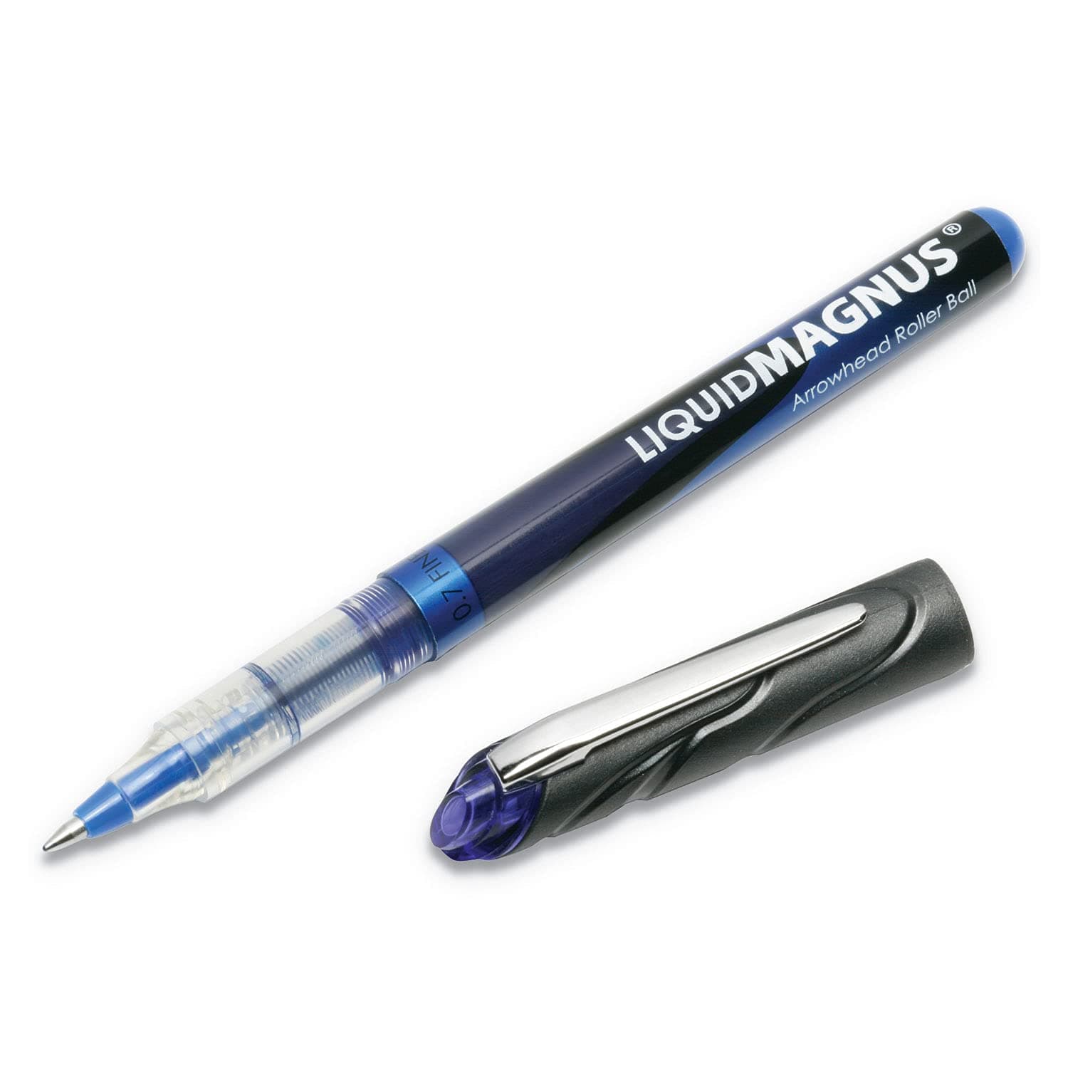 AbilityOne - Liquid Magnus(R) Roller Ball Pen-0.7mm, Blue Ink 7520-01-461-2665: Dozen, 12 Item(s)