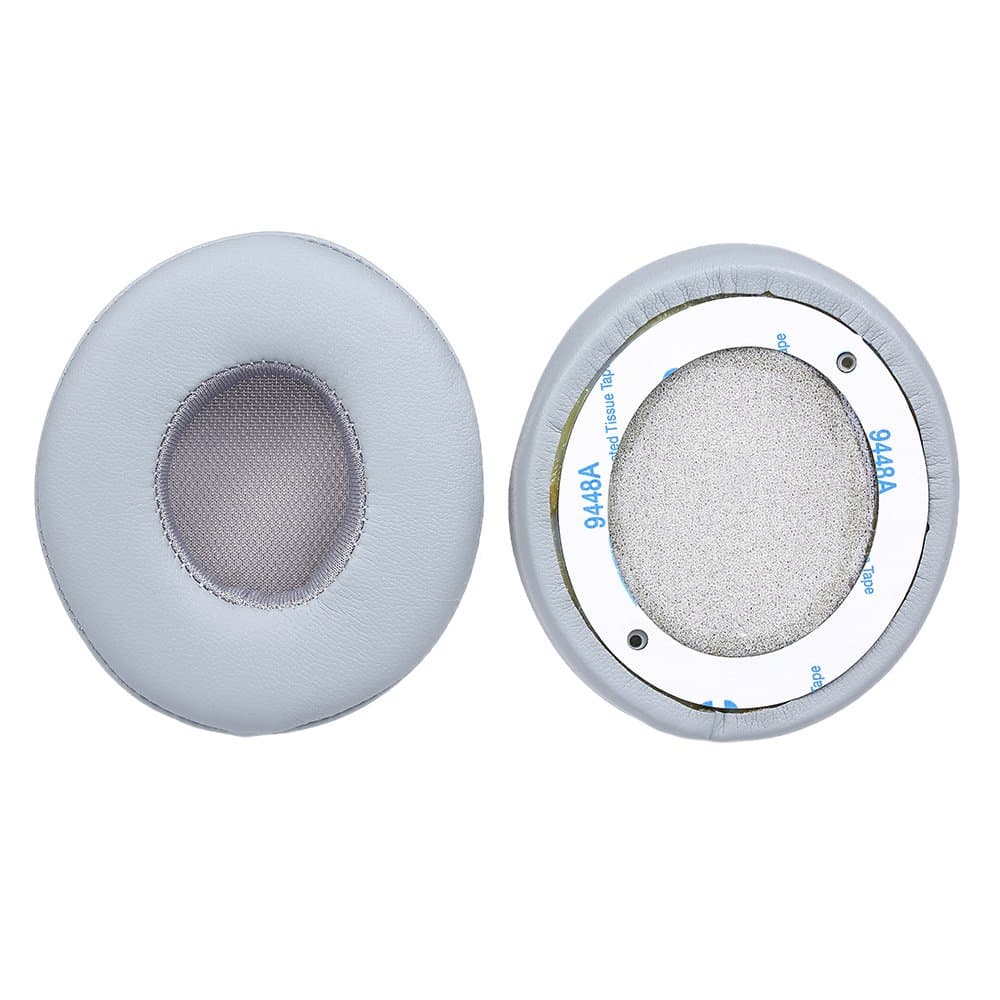 2Pcs Replacement Earpads Ear Pad Cushion for Solo 2/3 On Ear Wireless Headphones Grey