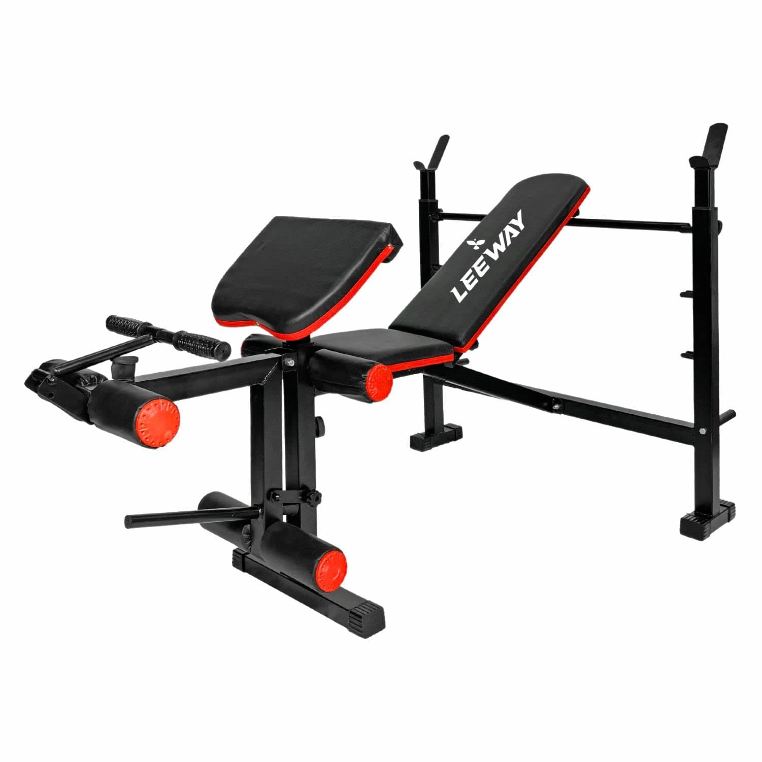 - NB LEEWAY LF150 Adjustable Gym Bench for Home Workout | Incline, Flat & Chest Bench Press | Foldable Weight Bench with Preacher Curl | Multipurpose Workout Bench for Home Gym Equipment & Fitness Training