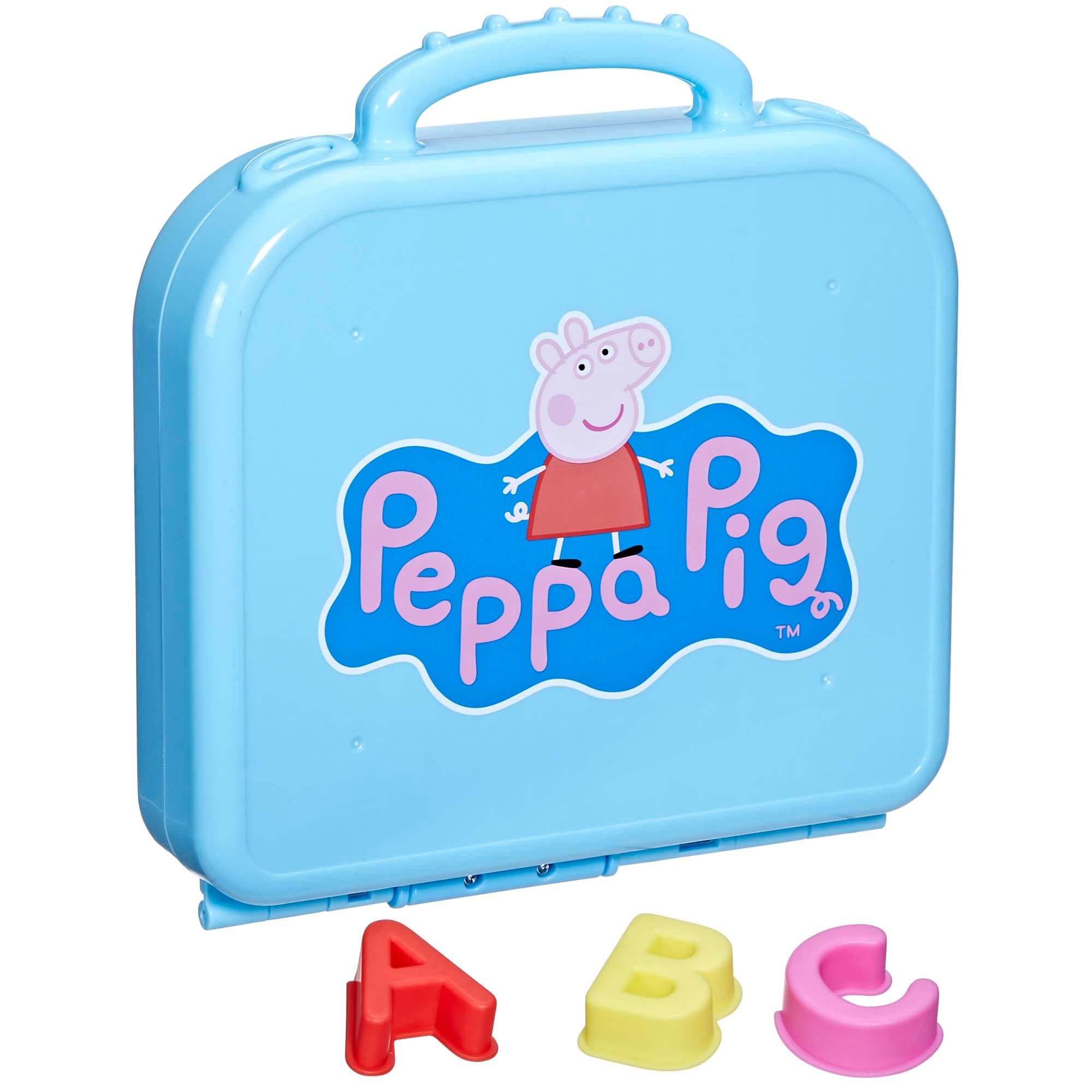 Peppa Pig Peppa’s Alphabet Case, ABC Learning Toys, Puzzle Preschool Games for Classroom, Back to School Gifts for Kids, Ages 3+