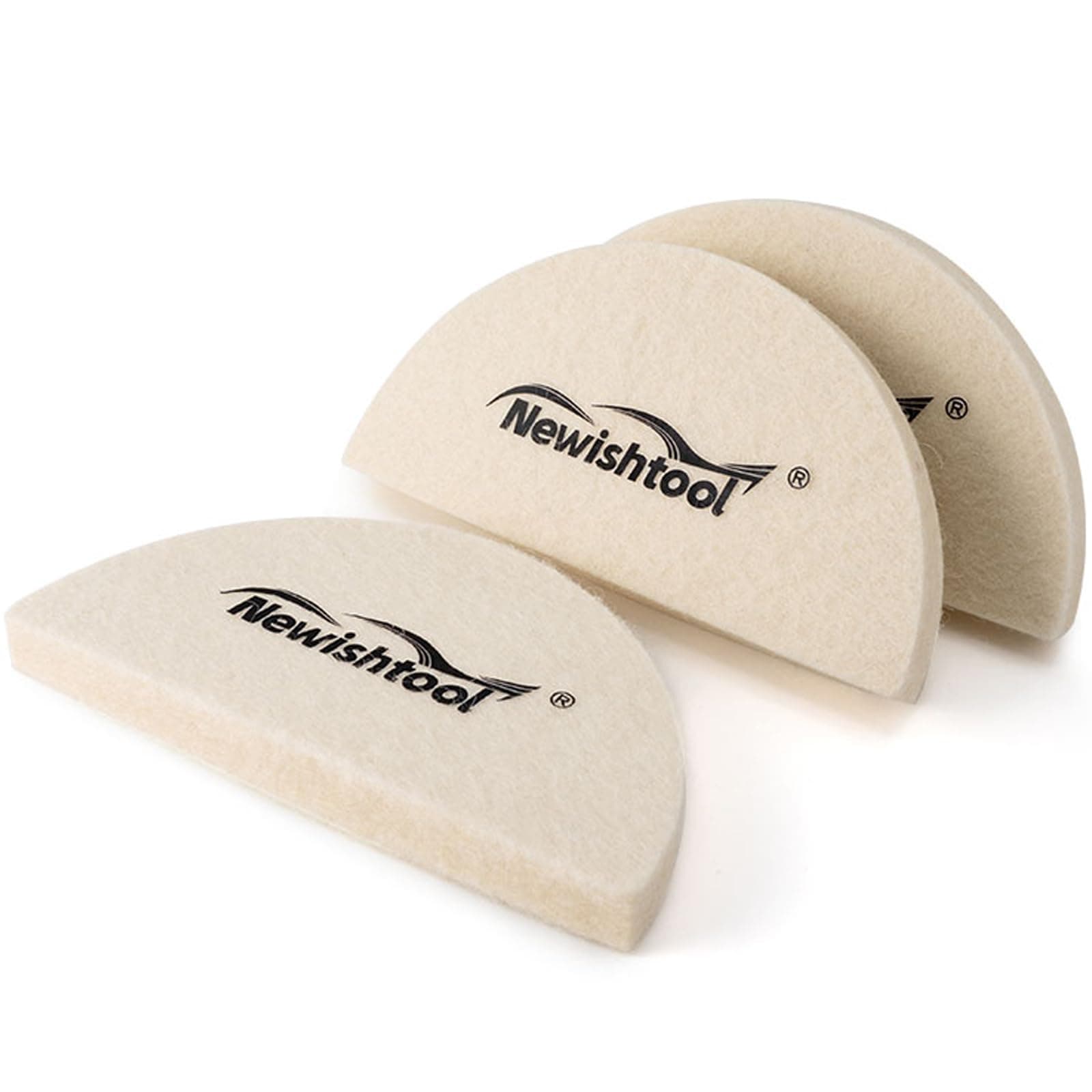 3 PCS Wool Felt Squeegee Window Tint Tools, Scratch Free Soft Woolen Squeegee for Vinyl Wrap, Glass Tint Film, Car Wrapping, PPF Installation