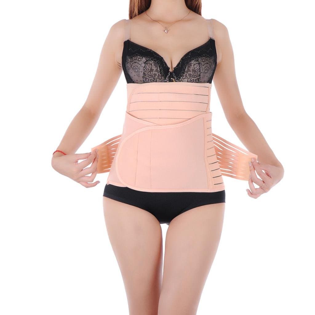 Breathable Elastic Maternity Support Belt Postpartum Wrapper Abdomen Slimming Belt Abdominal Binder Waist Band Pelvis Compression Girdle Hip Trimmer Shaper Band for Women (2 in 1) by Wowhomeshop