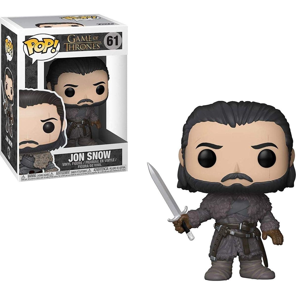 Funko POP! TV: Game of Thrones Jon Snow (Beyond The Wall) Collectible Figure, Multicolor