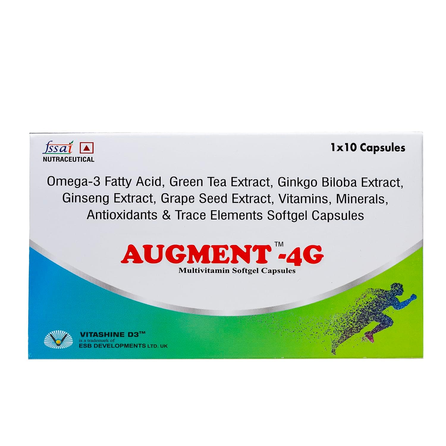 Augment-4G Multivitamin with Omega3, Ginseng, Ginkgo Biloba,Grape Seed, Biotin,Green Tea,Wheat Germ Oil,Lutein,D3,K2-7 & Vitamins,Minerals,Antioxidants for Body's Health,Energy,Stamina & Immunity (7)