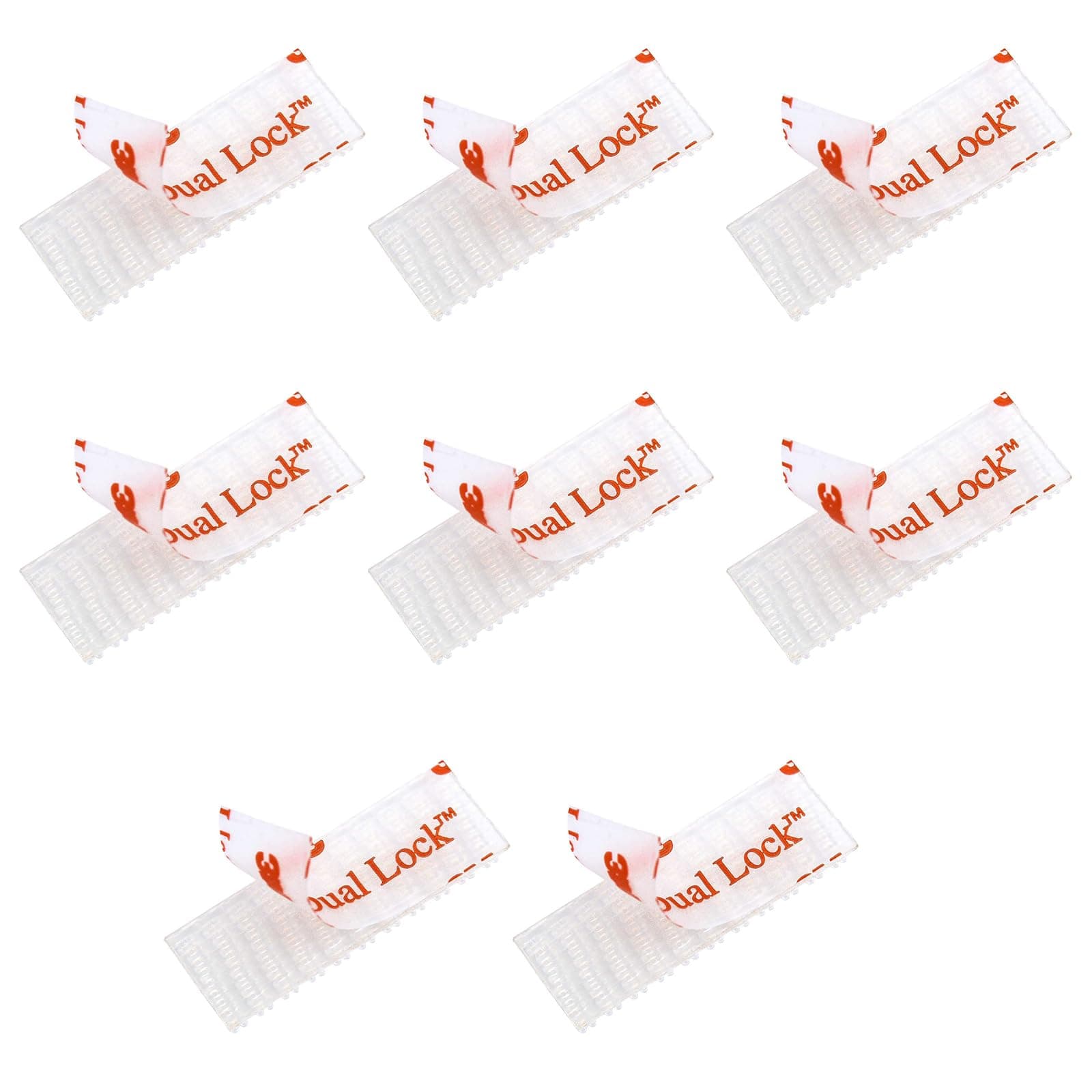 HSTECH EZ Pass/IPass/IZoom Toll Tag Mounting Kit - 8 Pcs (4 Sets) Reclosable Fastener Dual Lock Tape Strips