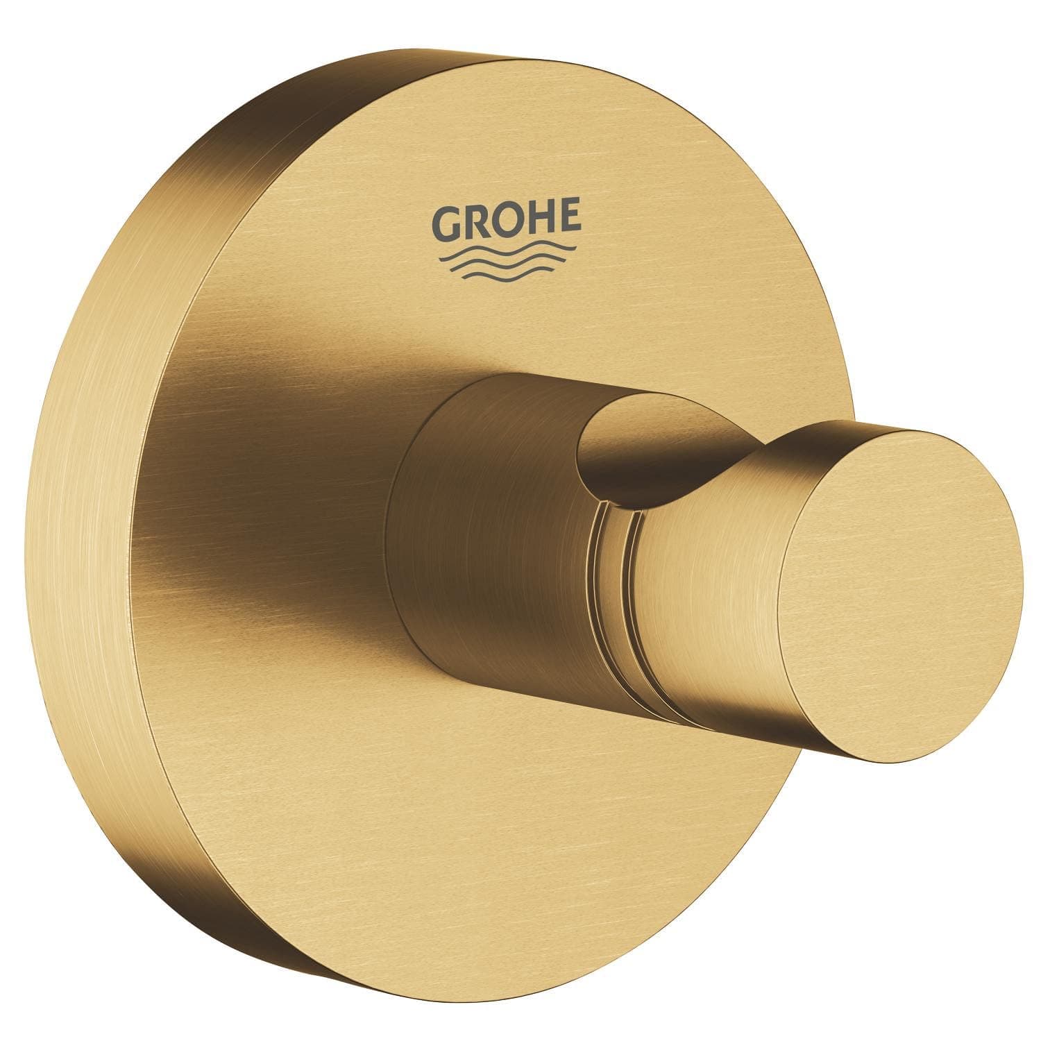 GROHE 40364GN1 Essentials Wall Mounted Bathroom Robe Hook, Brushed Cool Sunrise