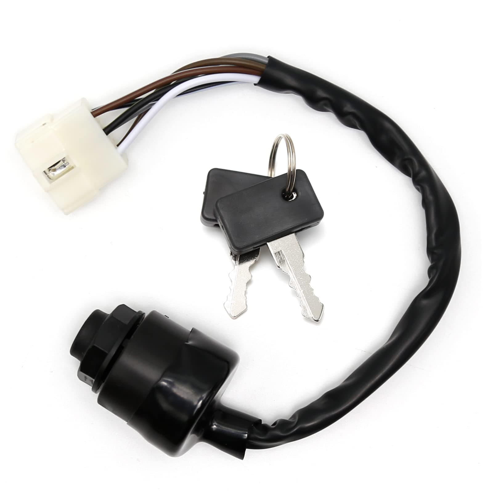 DUZFOREIDUZFOREI Ignition Switch with Keys Replacement for Kawasaki Mule 500 600 610 4000 4010 1991-2018 Replace #27005-1146, 27005-1191, 27005-0011