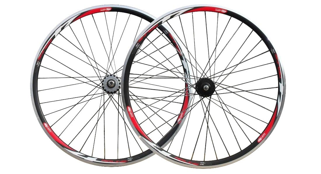 RODI Airline 4 JOYTECH Fixie Road Fixed Gear Single Speed Wheels, Flip Flop Hubs (Black)