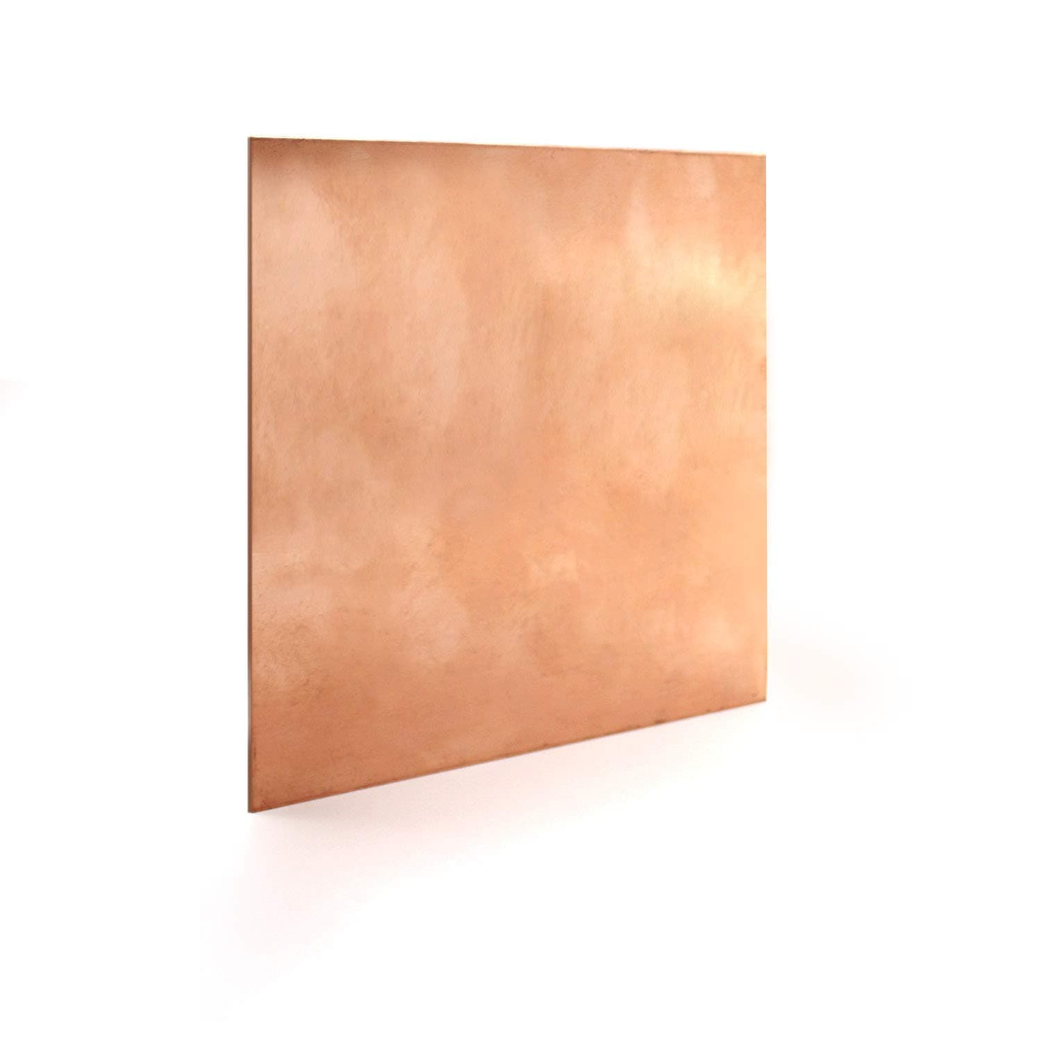 Brass Sheet, 1mm, 4''×4'' 99.9% Pure Copper Sheet for Crafts, Art Projects, Electrical Equipment
