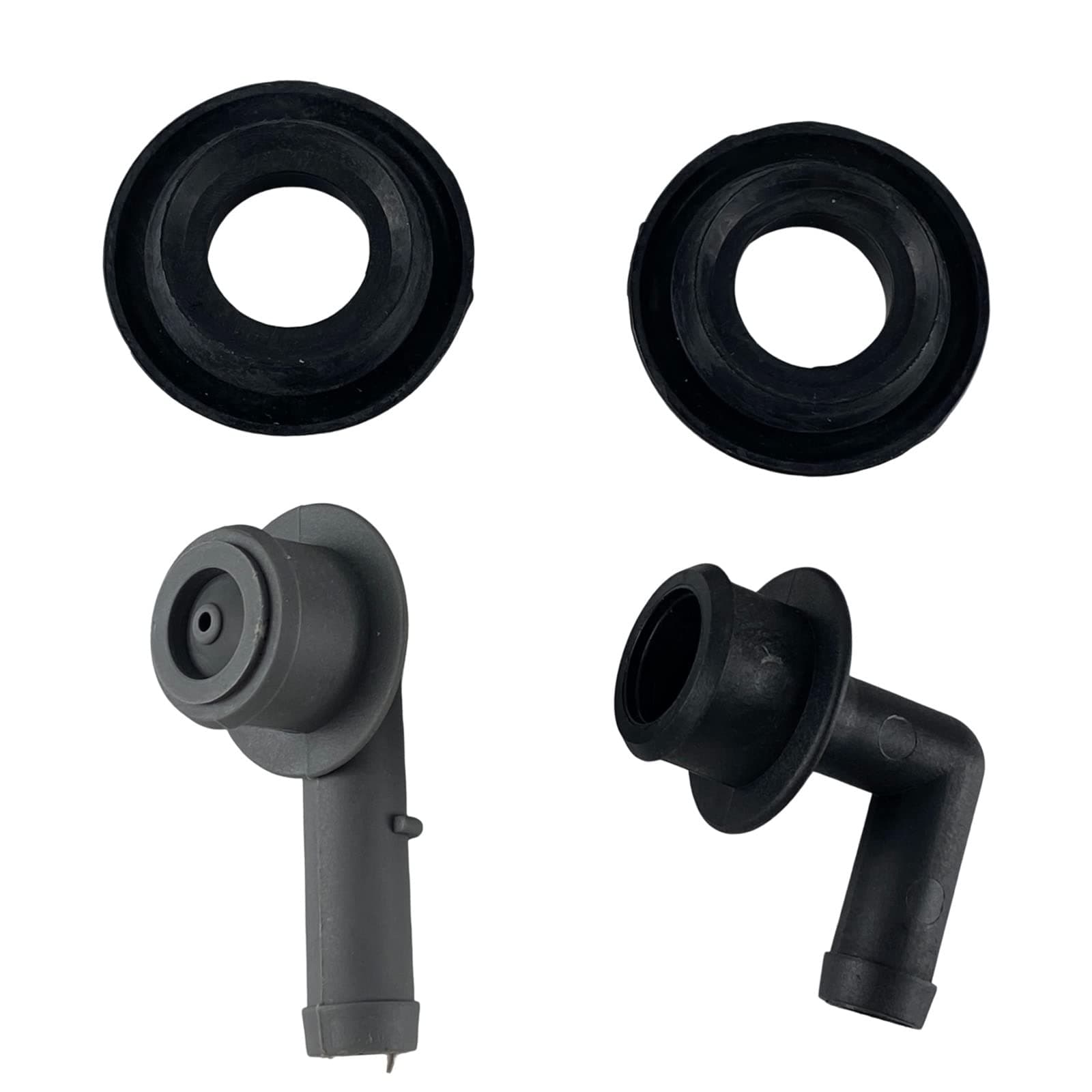 53013360AA PCV CCV VENT VALVE ELBOW & GROMMET SET PCV CCV 2x Vent Valve Elbows and 2x Grommets compatible for Jeep Grand Cherokee 4.0L 2000 2001 2002 2003 2004