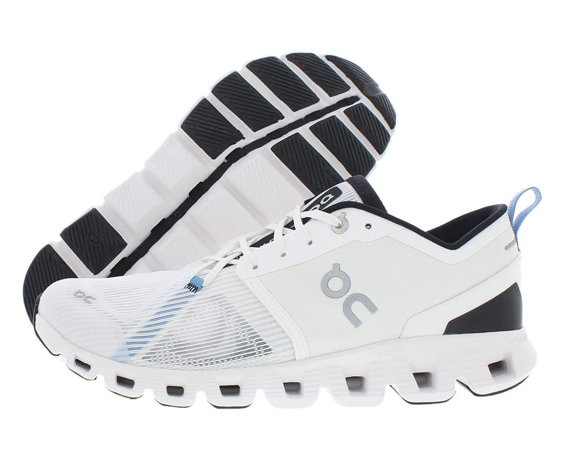 On Men's Cloud X 3 Shift Sneakers, White/Black, 10 Medium US