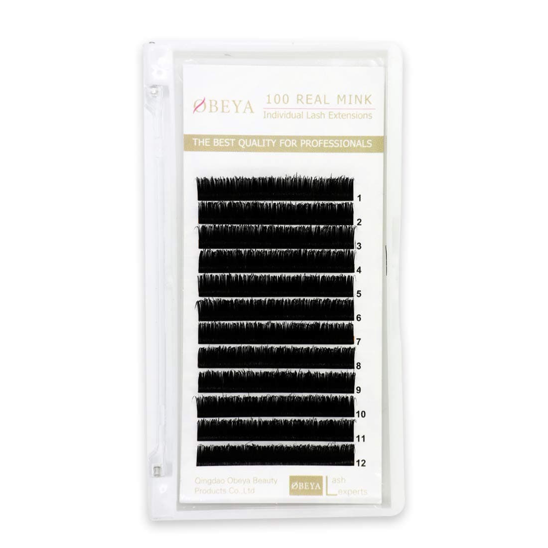 3D Mink Eyelash Extensions Individual Mink Lashes Private Natural False Eyelashes,C Curl Mixed Length 8-14mm (8-14mix)