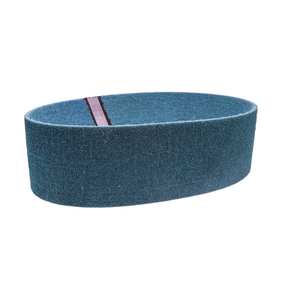 Sanding Belt Non Woven 6 X 48 Very Fine (Blue) Surface Conditioning Belt for Sanding, deburring & Finishing