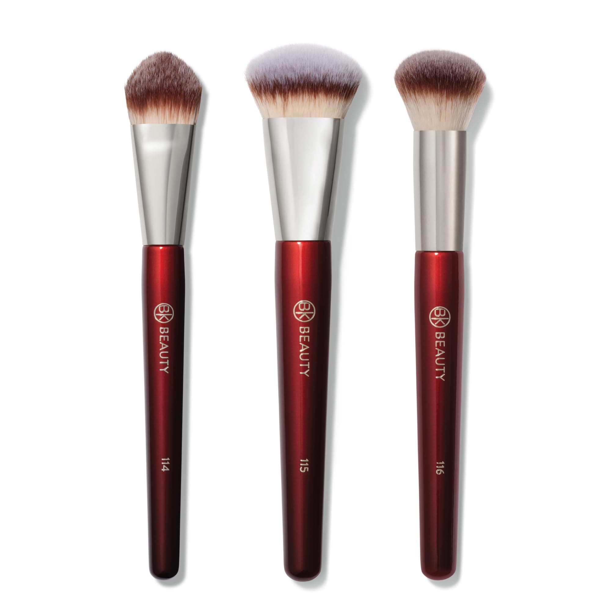 Core Teint Trio Makeup Brush Set (3 Pieces) - Foundation, Concealer and Blending Brushes for Liquid, Cream and Powder - Vegan, Cruelty Free, Ultra Soft Face Makeup Brushes