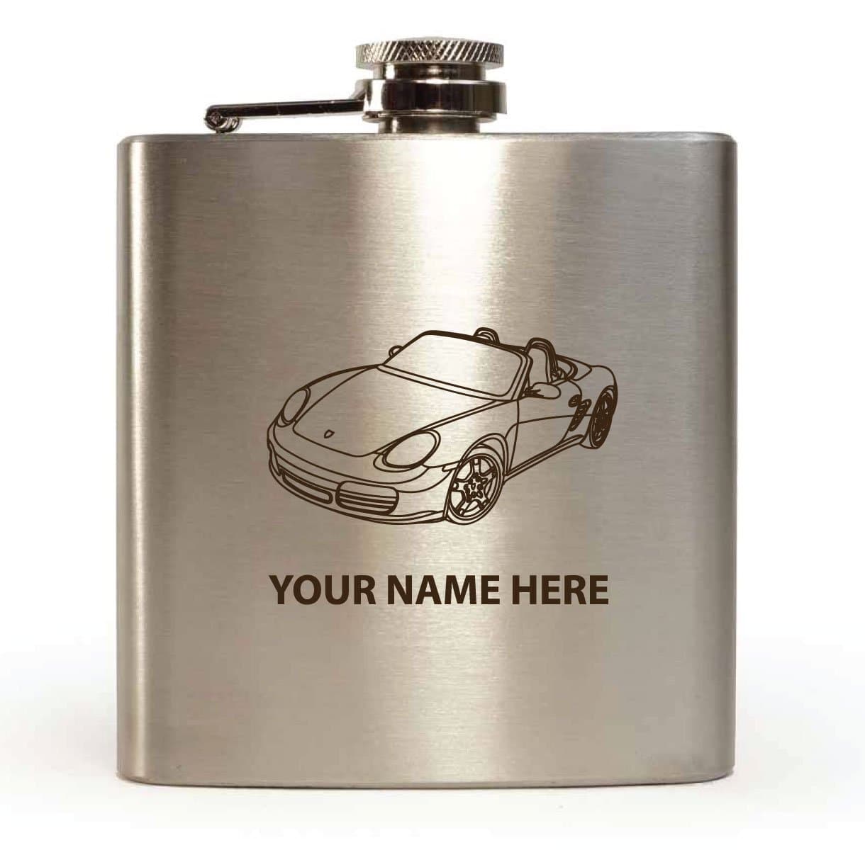 Porsche Boxster Design - Personalised 6oz Hip Flask