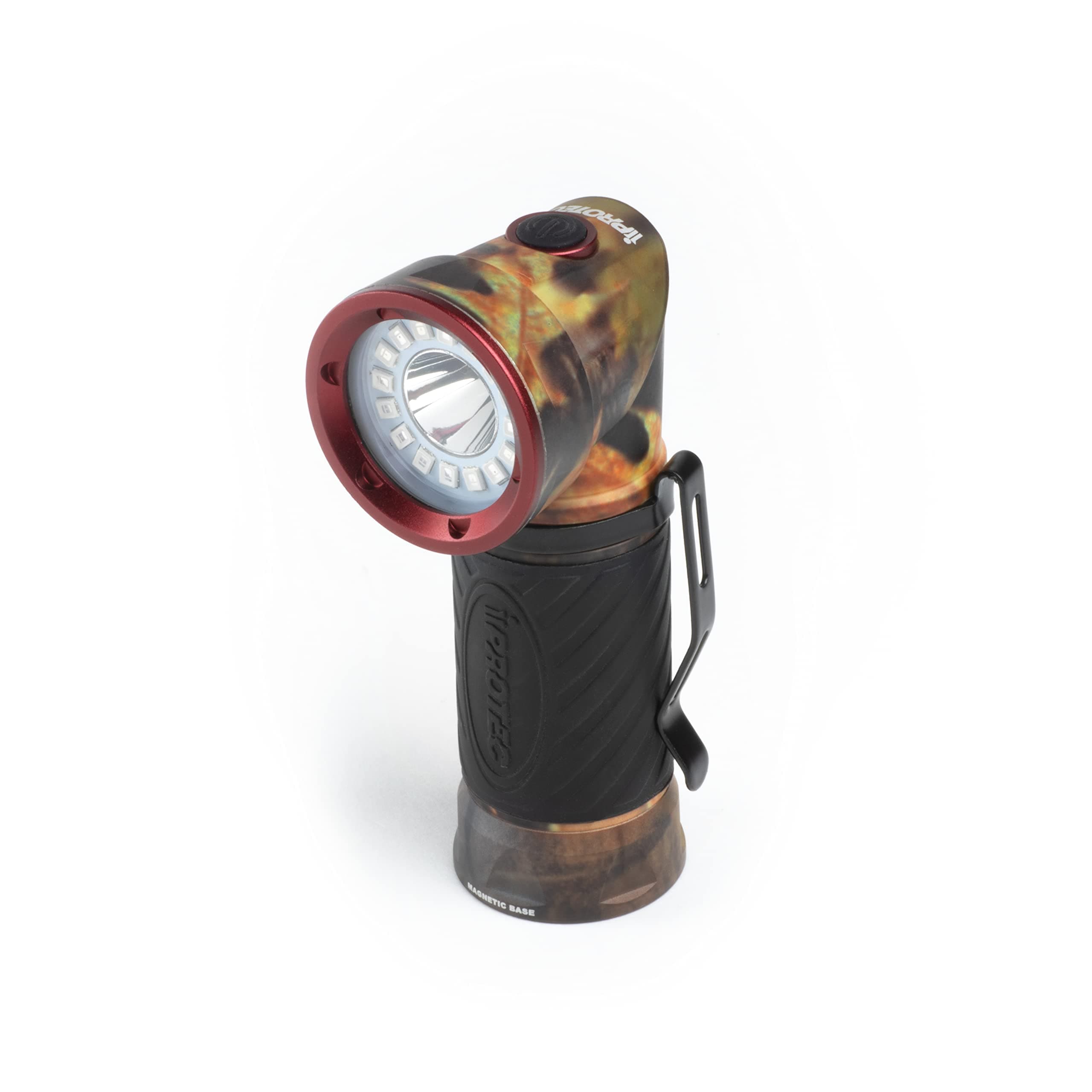 iProtec Night Commander Blood Tracker Light, Impact & Water-Resistant 4-in-1 LED Light with Magnetic Base, Camo, One-Size