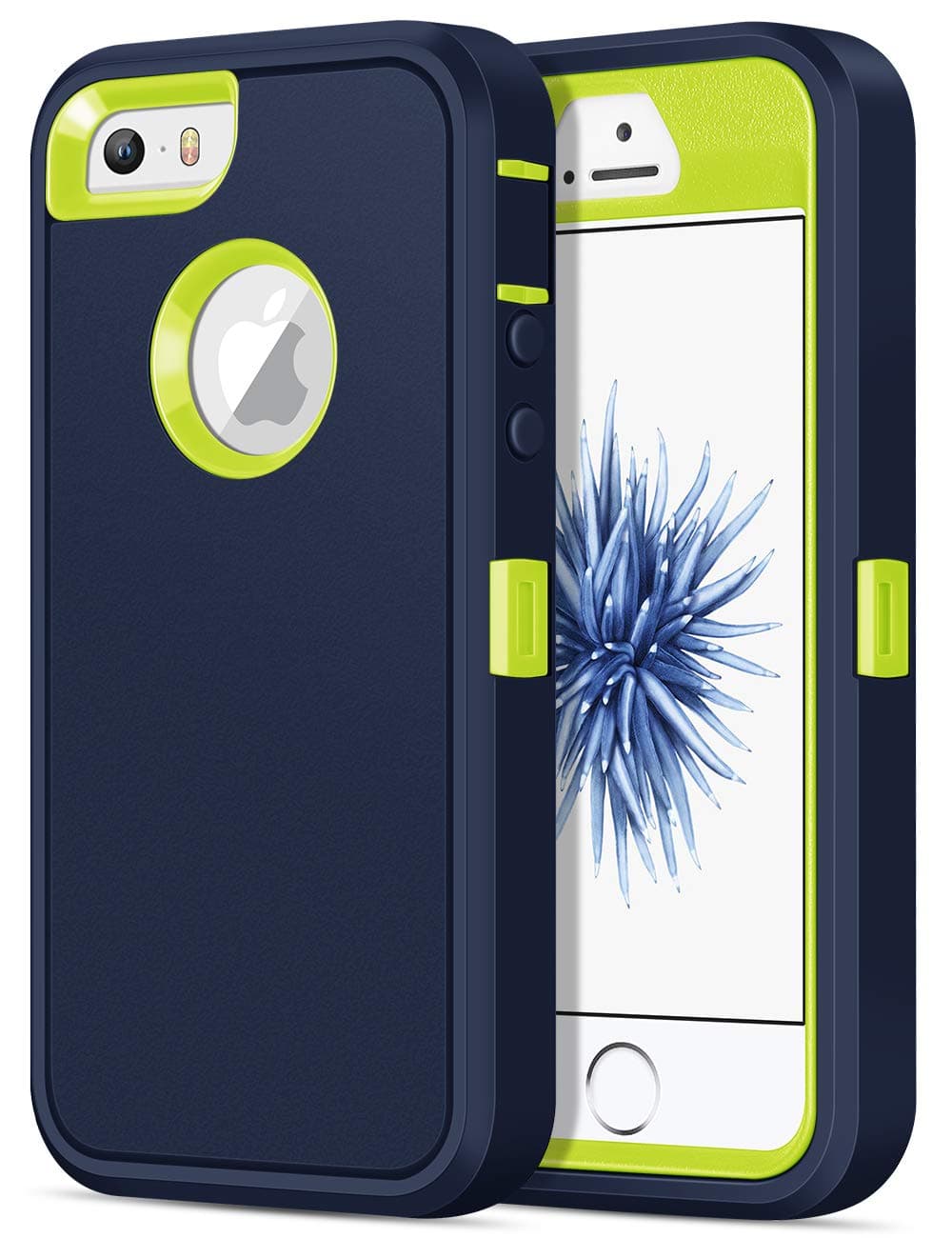 Jelanry for iPhone 5/ 5S/ SE 1st Generation (2016) Rugged Series Case - Blue, Heavy Duty Shockproof Dual Layer Protective Shell Anti-scratches Non-slip Bumper Hybrid Matte Armor Back Cover Phone Cases