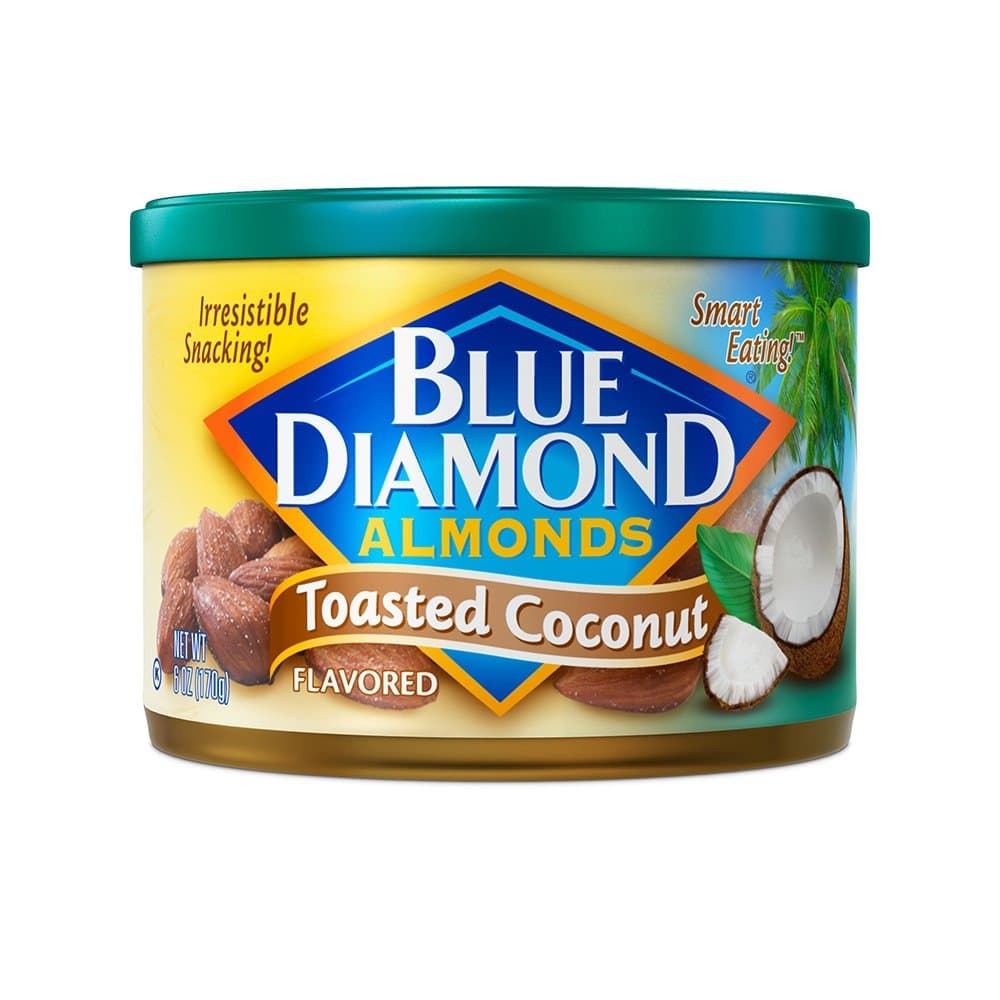 Blue Diamond Almonds, Toasted Coconut, 6 Ounce