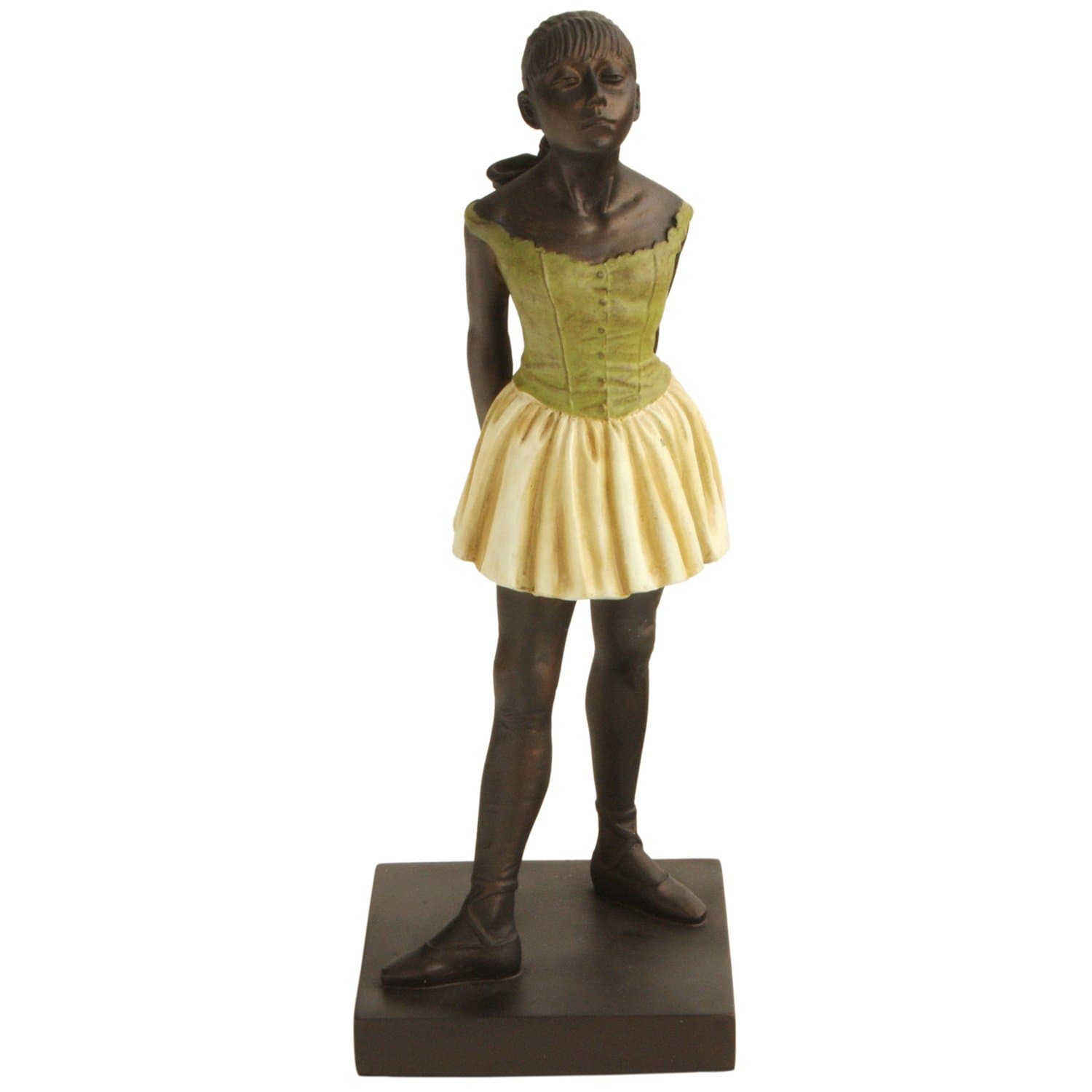 Ancient Treasures Little Dancer by Degas Statue, Bronze with Colored Details