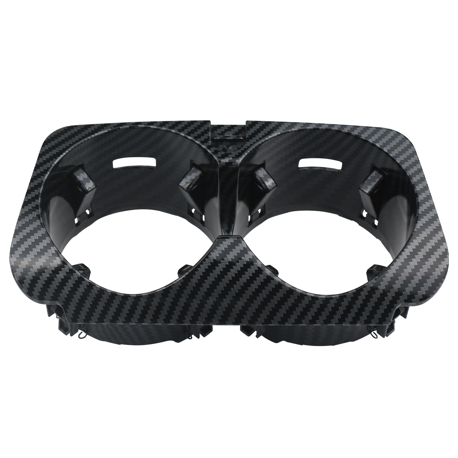 Osompar Center Console Cup Holder Insert (Carbon Fiber) Compatible with 2015-2021 Mercedes-Benz W205 W213 W253 W257 W447 C E GLC Class Replaces A2056800691