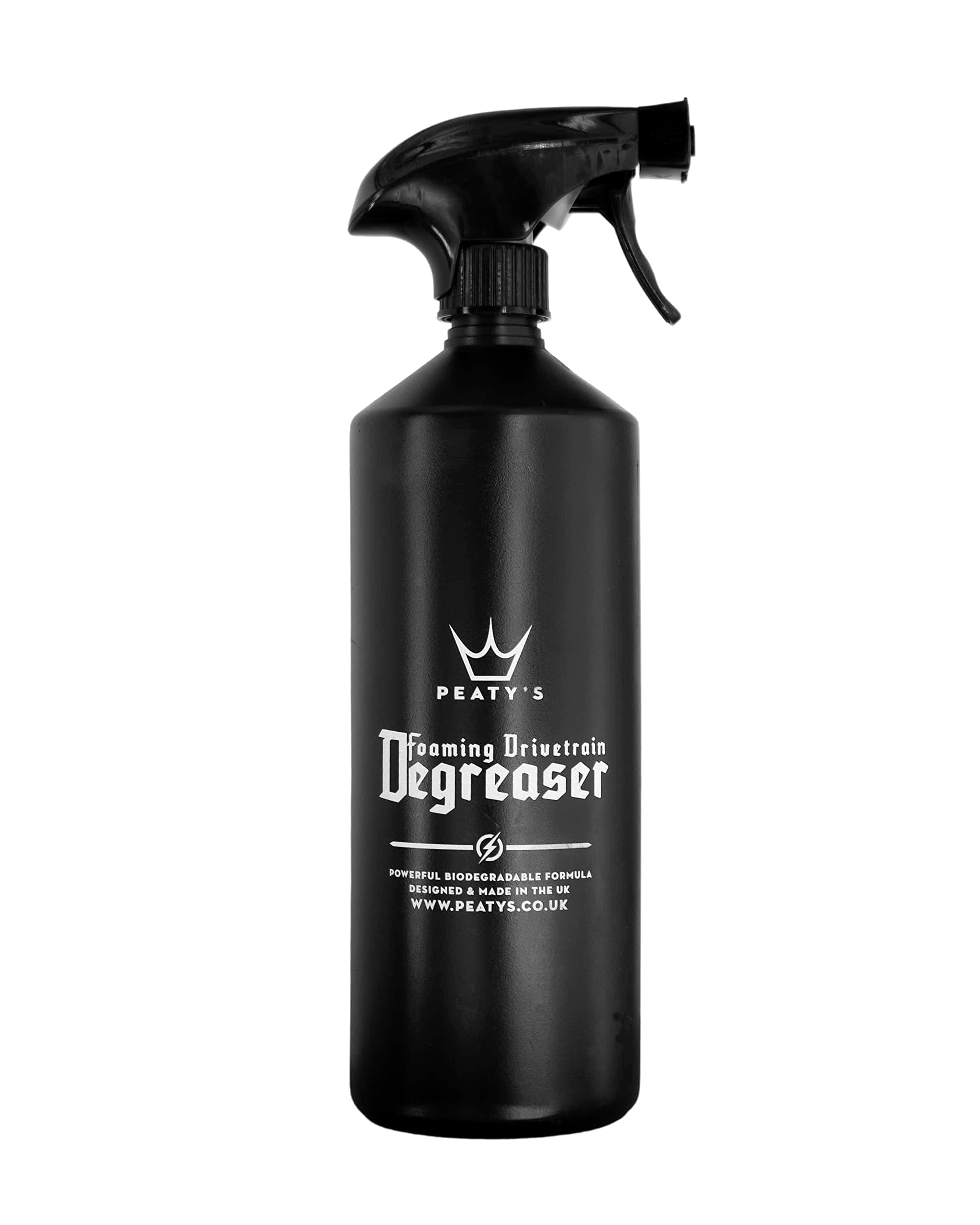 Peaty's Foaming Drivetrain Degreaser- High Strength Biodegradable Bicycle Cassette and Chain Cleaner, 1 Liter / 33.8 oz