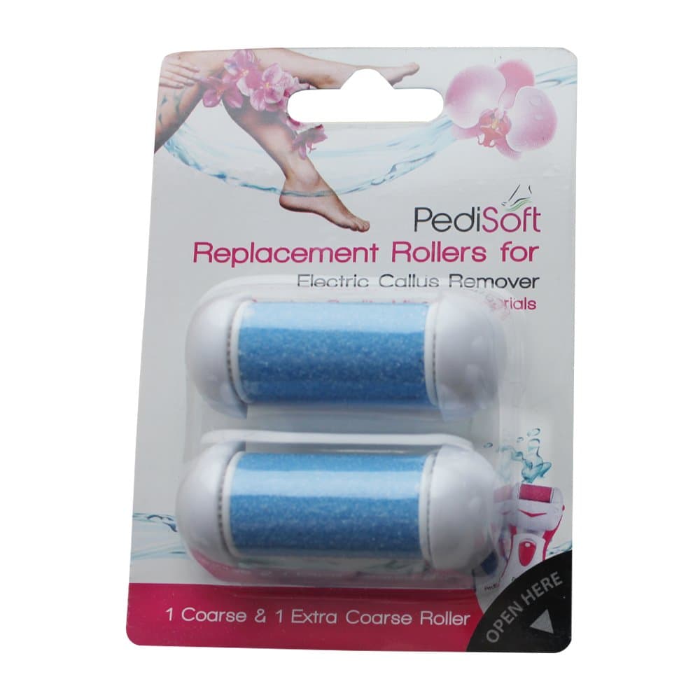 Replacement Rollers for Electronic Callus Remover 2-Pack - 1 Coarse and 1 Extra Coarse Designed Specifically for PediSoft Electronic Foot Callus Remover