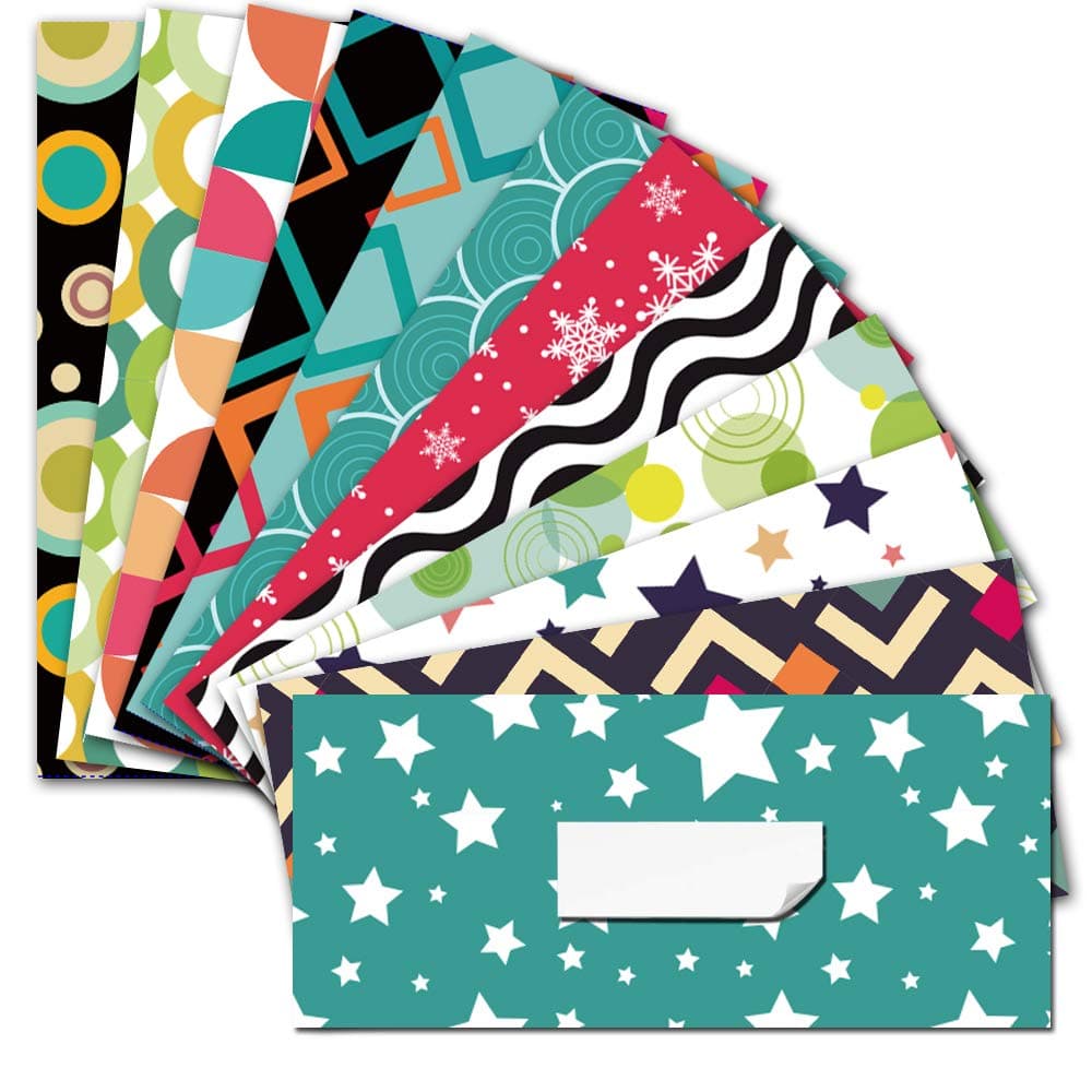 12 Budget Envelopes - Laminated Cash Envelope System for Money Savings with Expense Tracker Sheets for Finance Record, Tear and Water Resistant