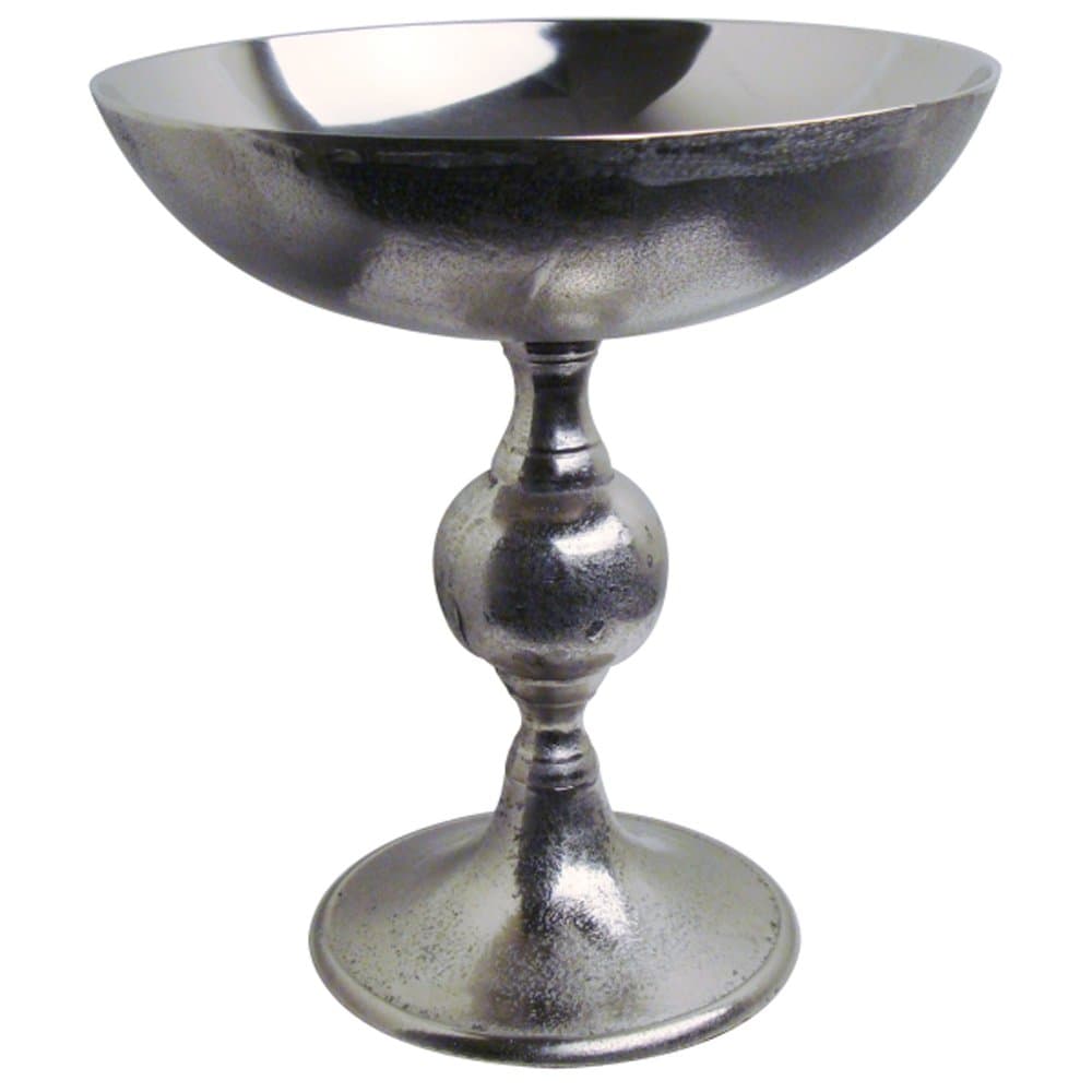 LightMakers 5130757 LightMakers The Ciara High Foot Bowl, Medium, Glossy Raw Nickel
