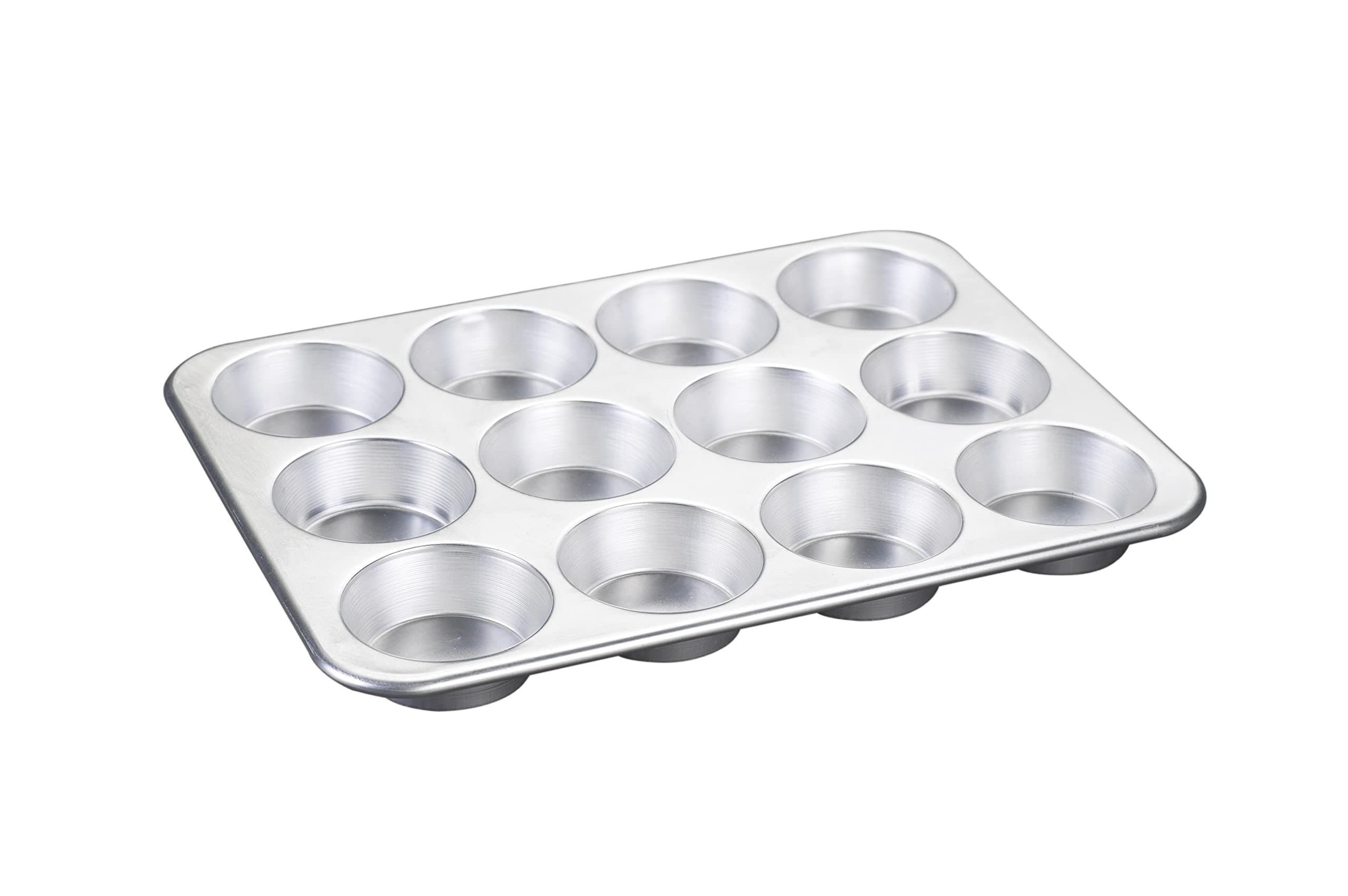 Nordic Ware 12 Cup Standard Size Muffin Pan, Silver