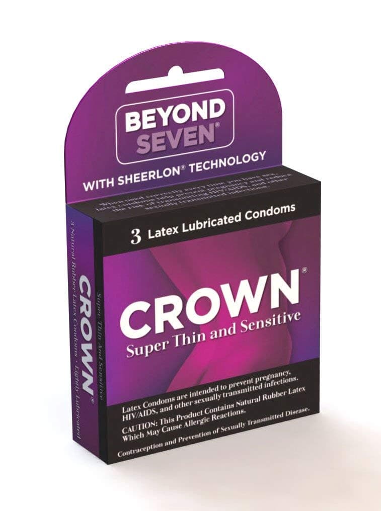 BEYOND SEVEN CROWN CONDOMS (Pack of 4)