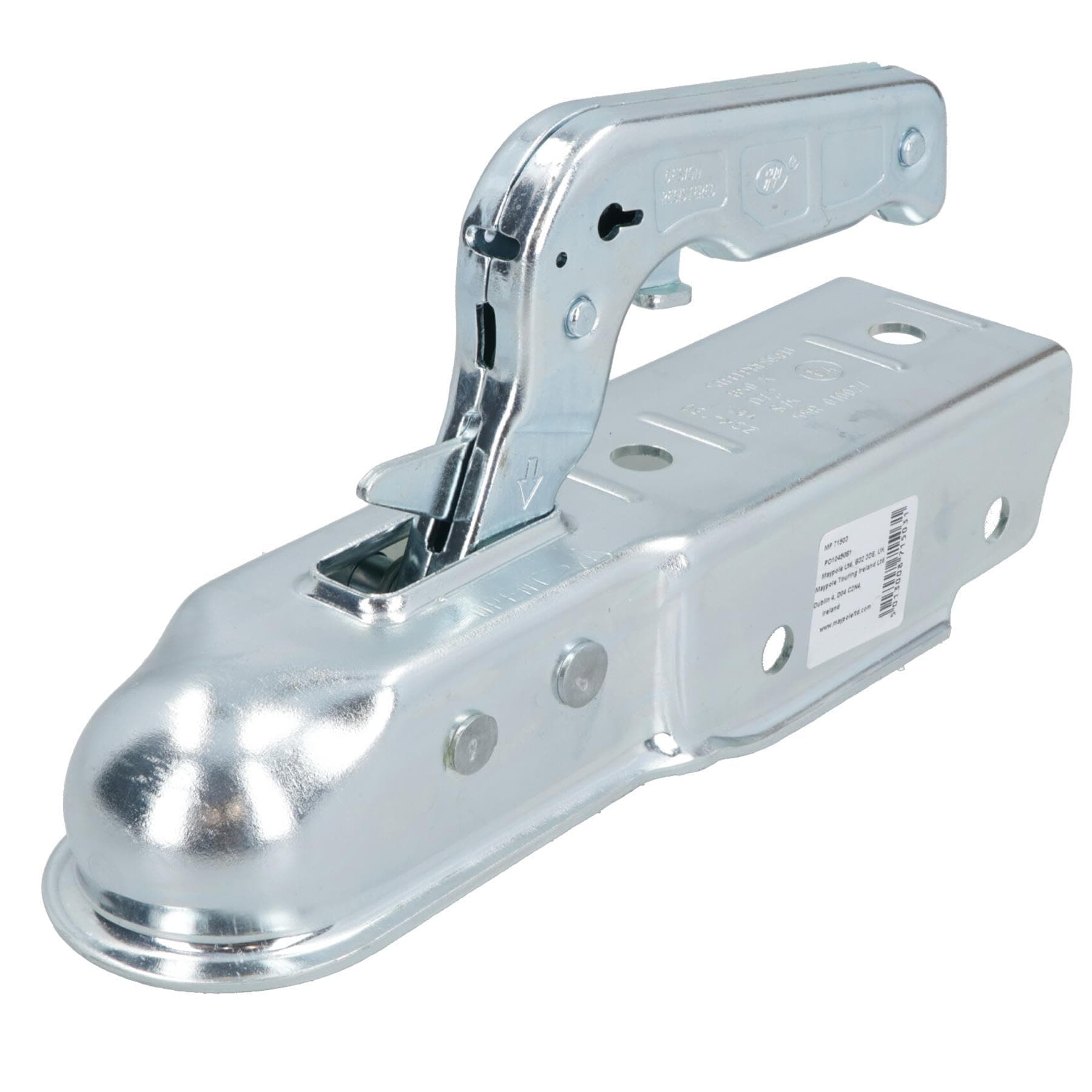 AB Tools UNIVERSAL PRESSED STEEL TOW BAR BALL HITCH COUPLING FOR 60MM SQUARE DRAW BAR MP71503 MAYPOLE