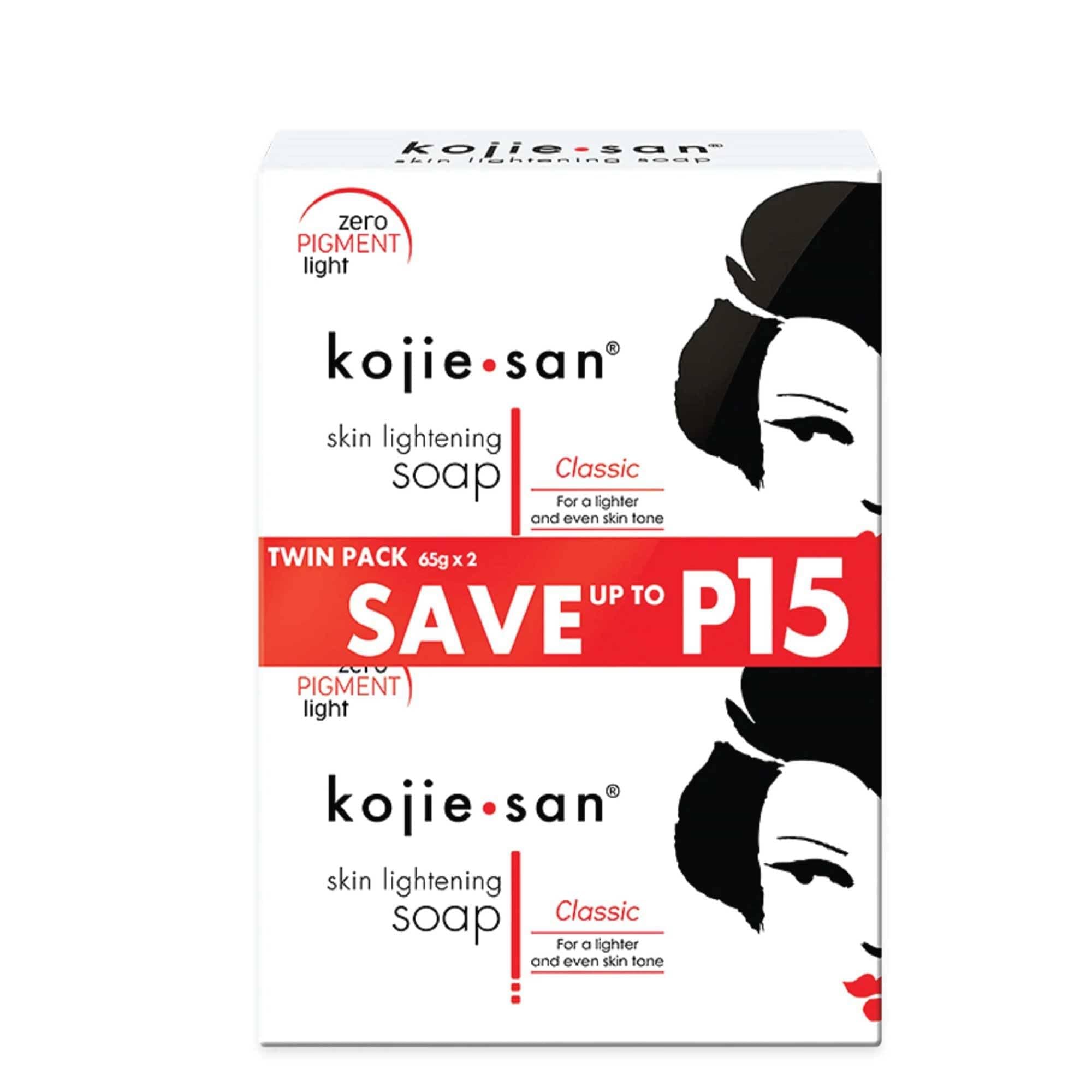 Kojie San Skin Brightening Soap - Classic 65g x 2, Double Pack
