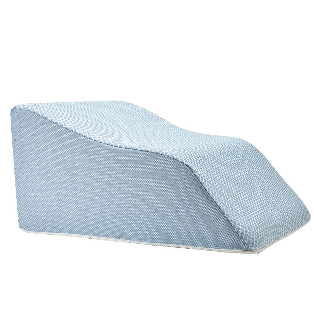 Lounge Doctor Elevating Leg Rest Wedge Pillow, Light Blue, Small