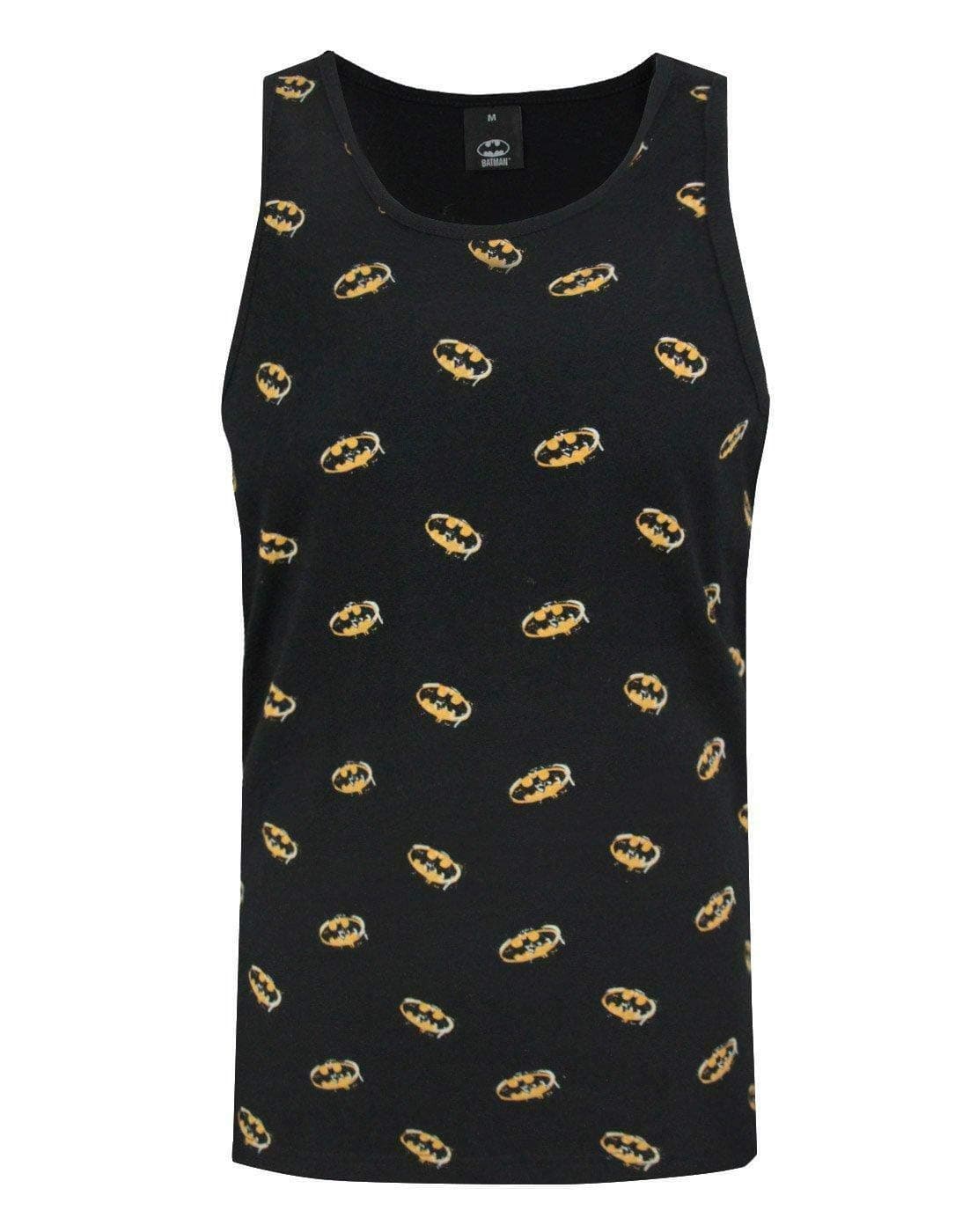 Batman All Over Stencil Men's Vest Black