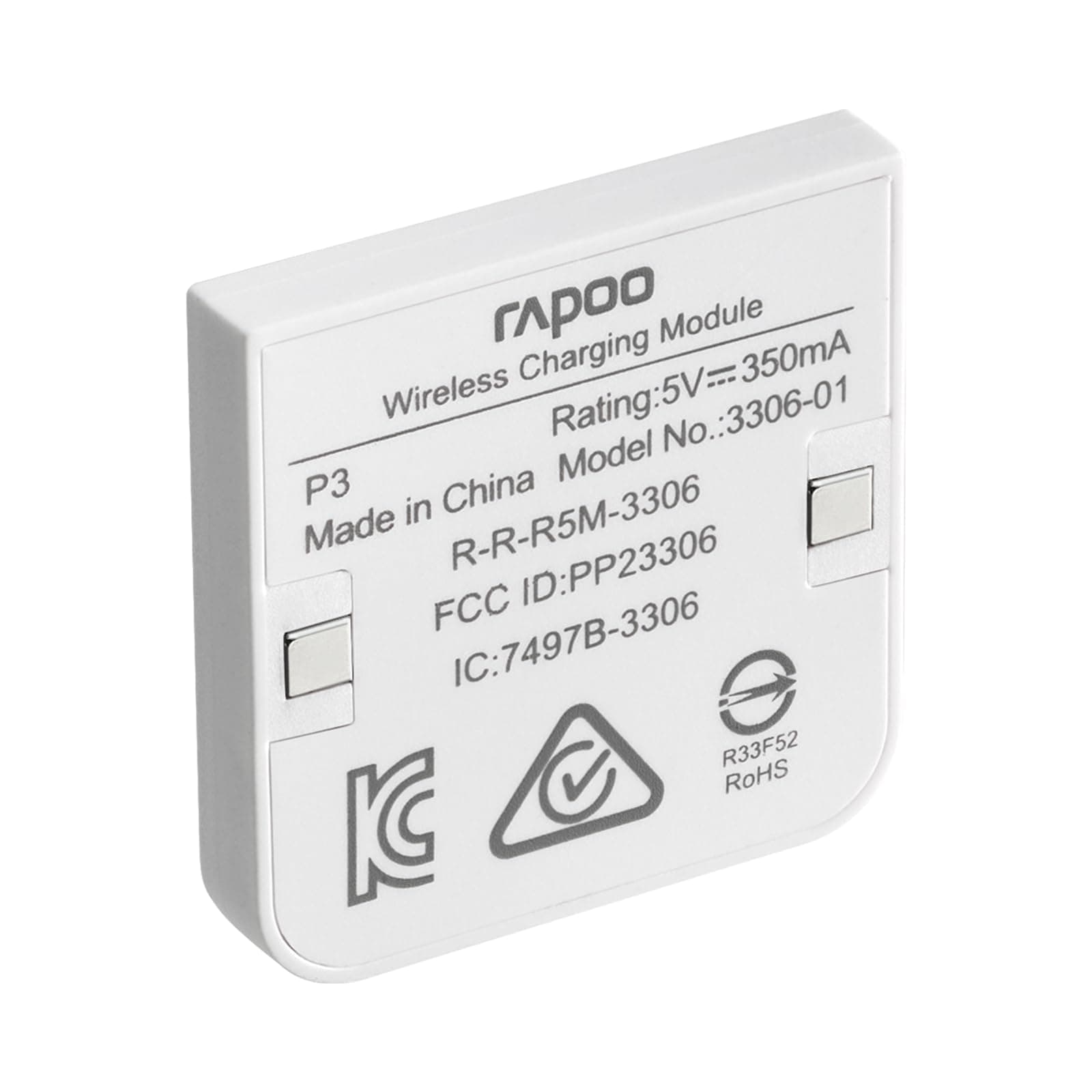 Rapoo P3 Wireless Charging Pack for VT9 Pro/VT3/VT3 GEN-2/VT7 Series Gaming Mice and MT760/MT760 PRO Multi-Device Mice