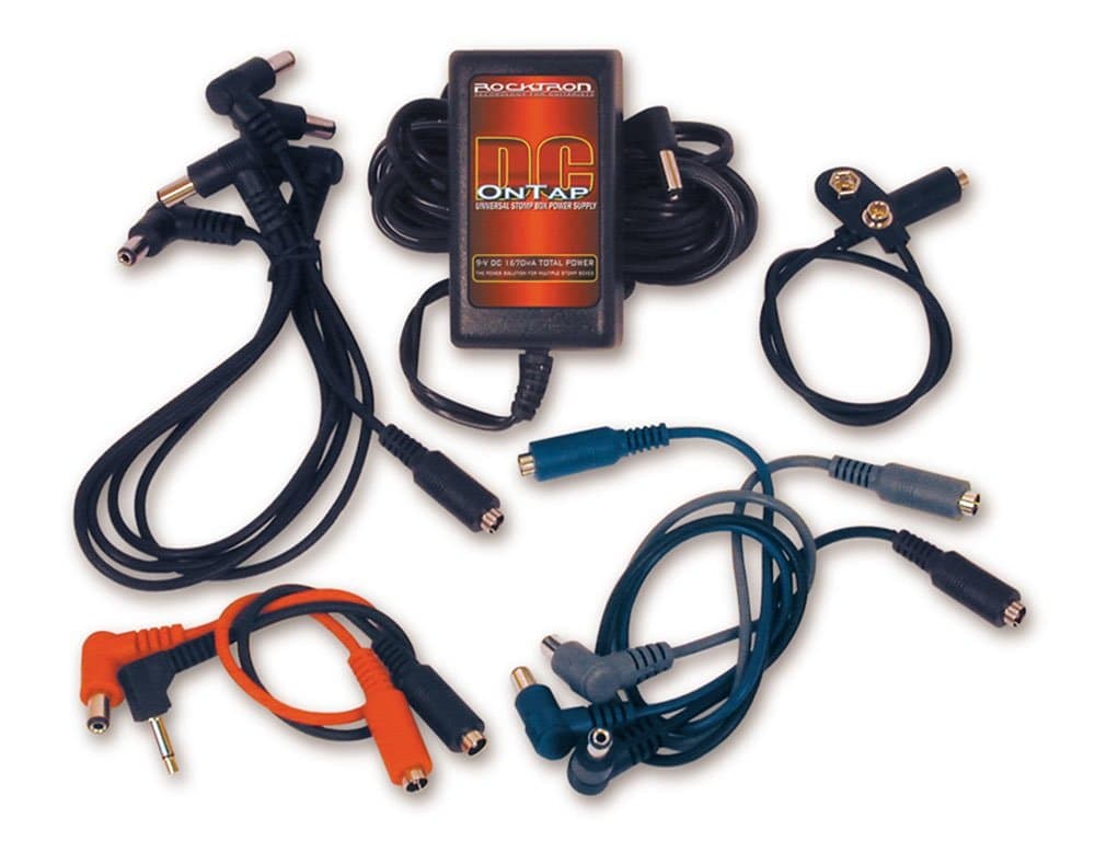 Rocktron Guitar Pedal Power Supply, Universal Stomp Box Adapter, Powers Up to 20 Stompboxes at Once, Multicolor, Copper Finish
