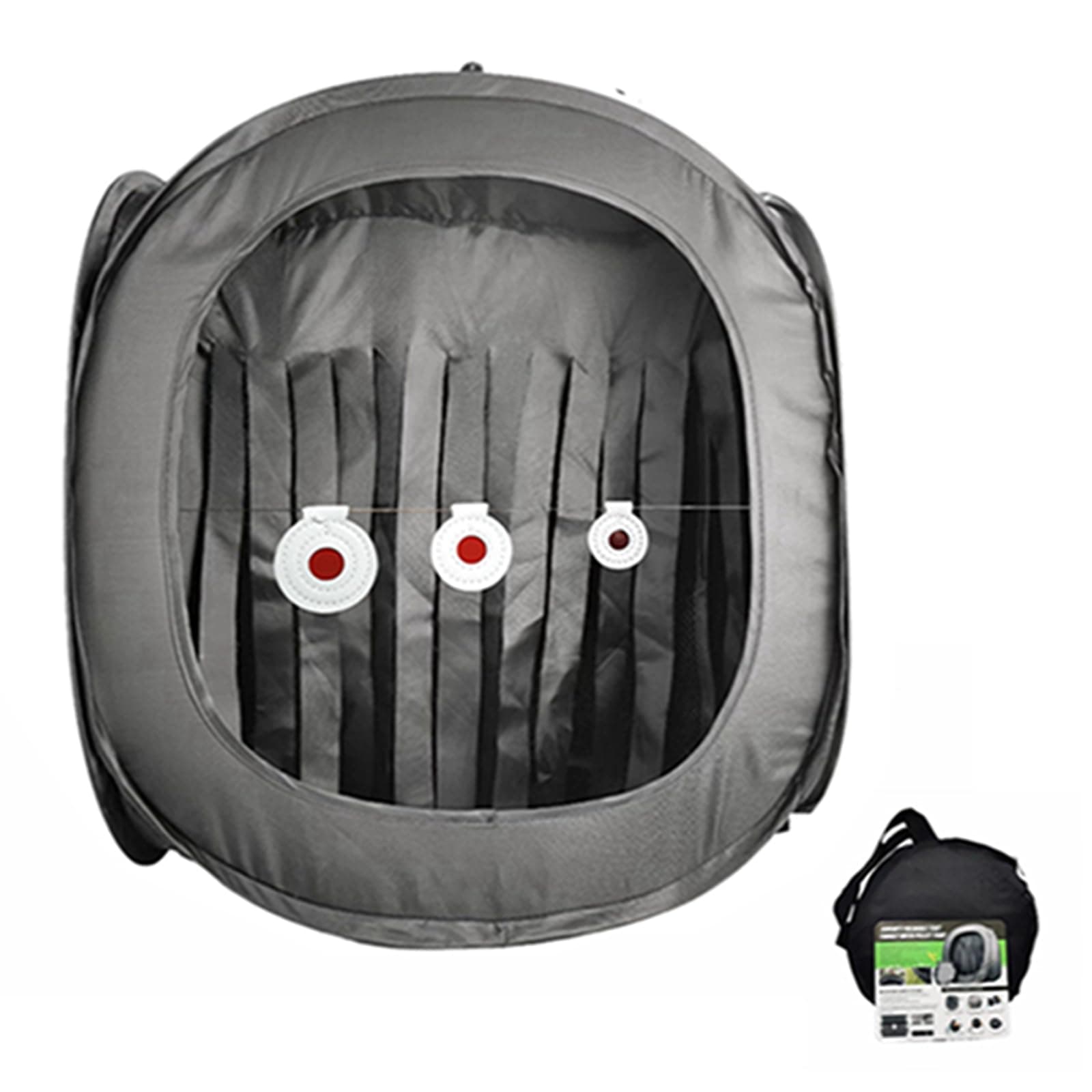 Foldable Airsoft Target Tent Trap Slingshot BB Trap Net Auto Pop-up Shooting Target Tent BB Target Holder Case Thicker Material-Black