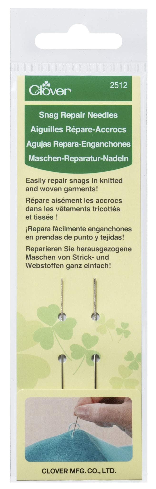 Snag Repair Needles, Silver 2 Count